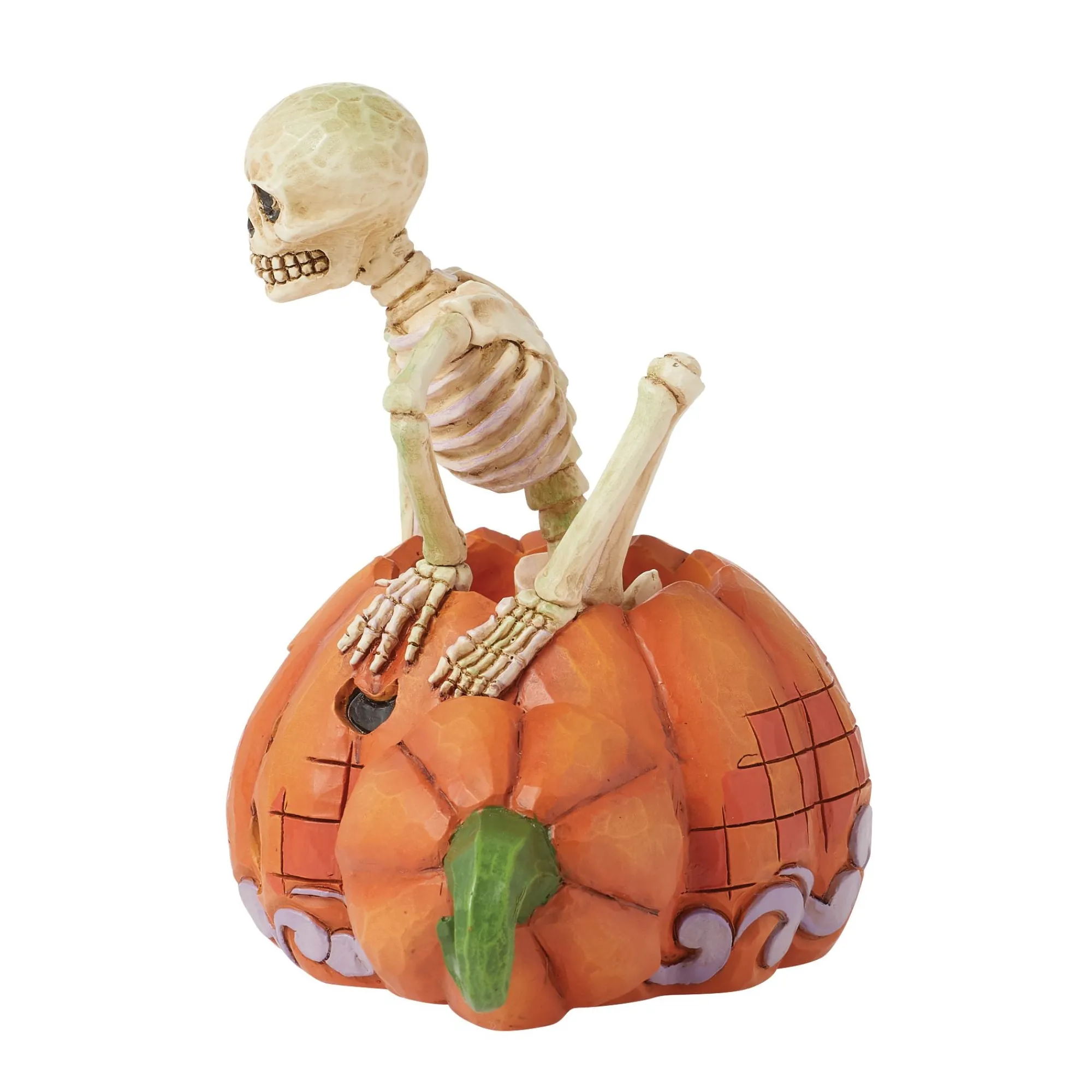 Enesco Gift Figurines | Skeleton Pop Out Pumpkin Fig