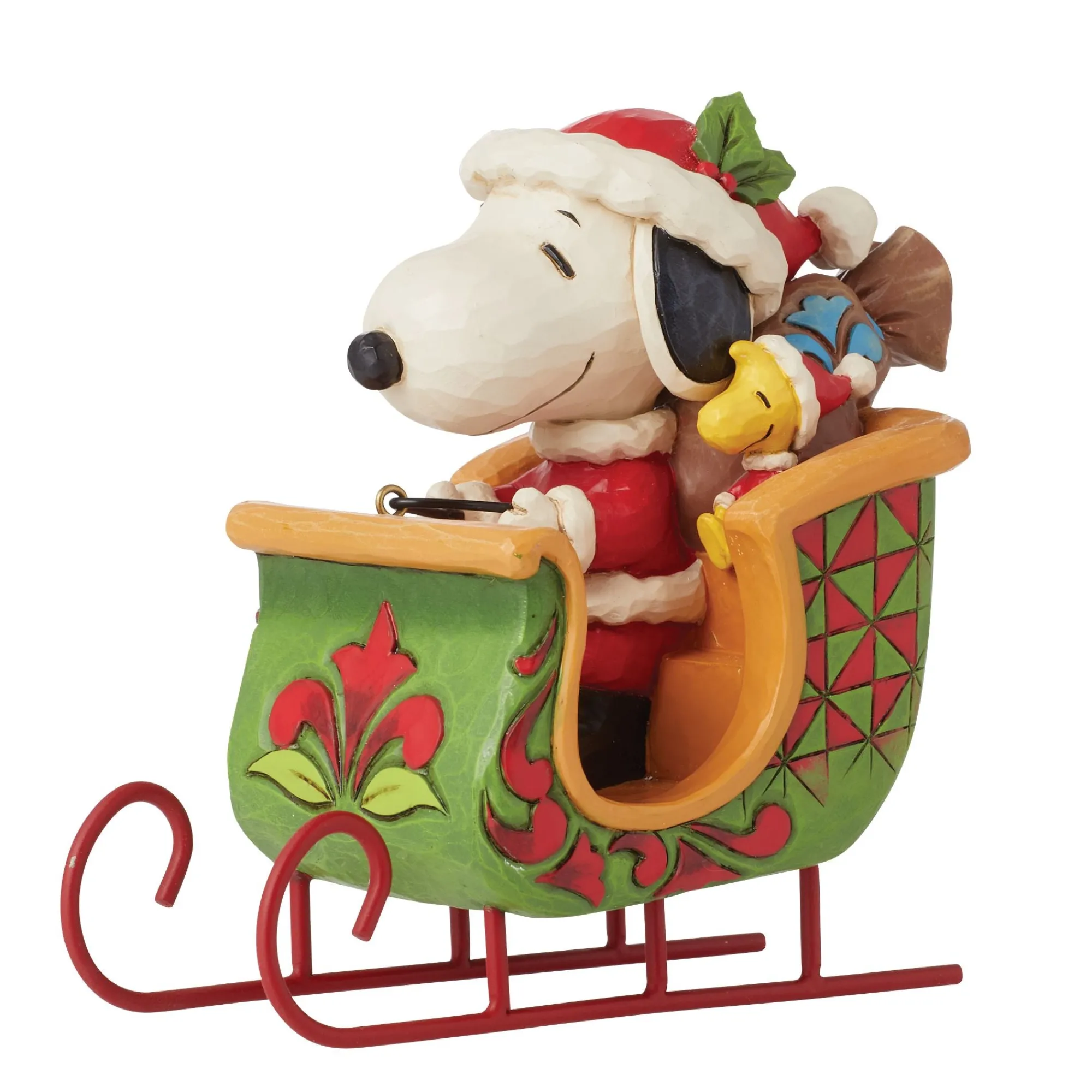 Enesco Gift Figurines | Snoopy & Woodstock in Sleigh