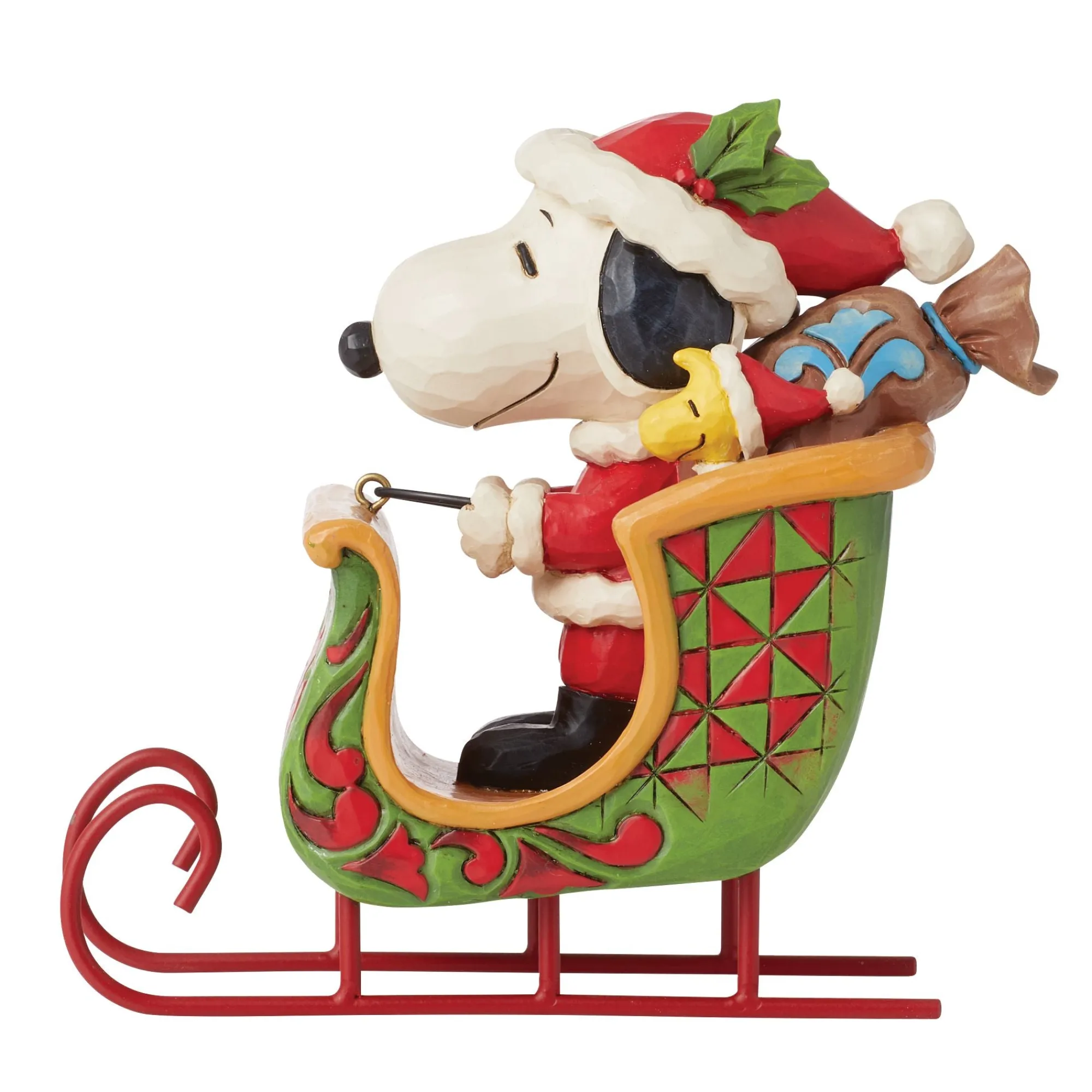 Enesco Gift Figurines | Snoopy & Woodstock in Sleigh