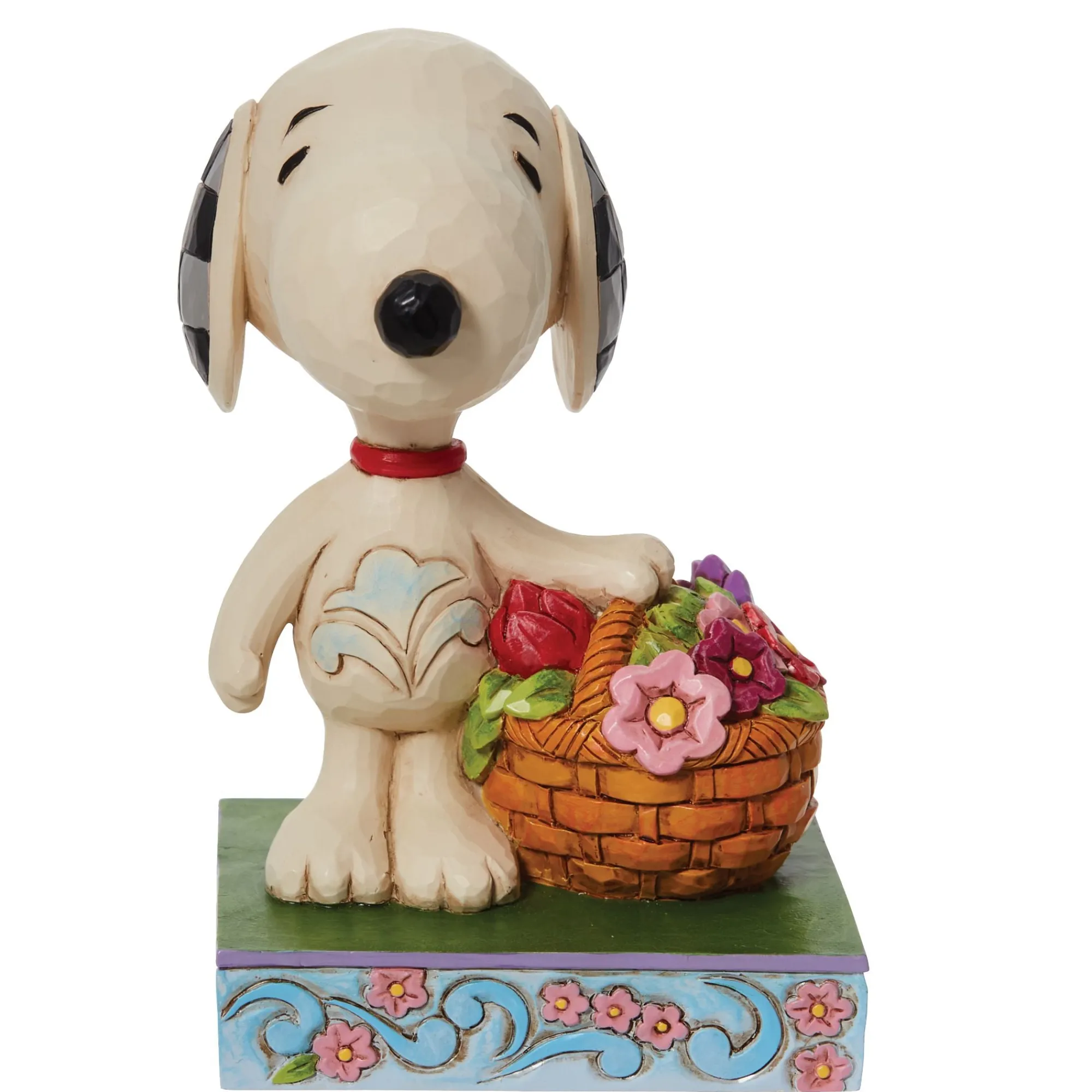 Enesco Gift Figurines | Snoopy Basket of Tulips