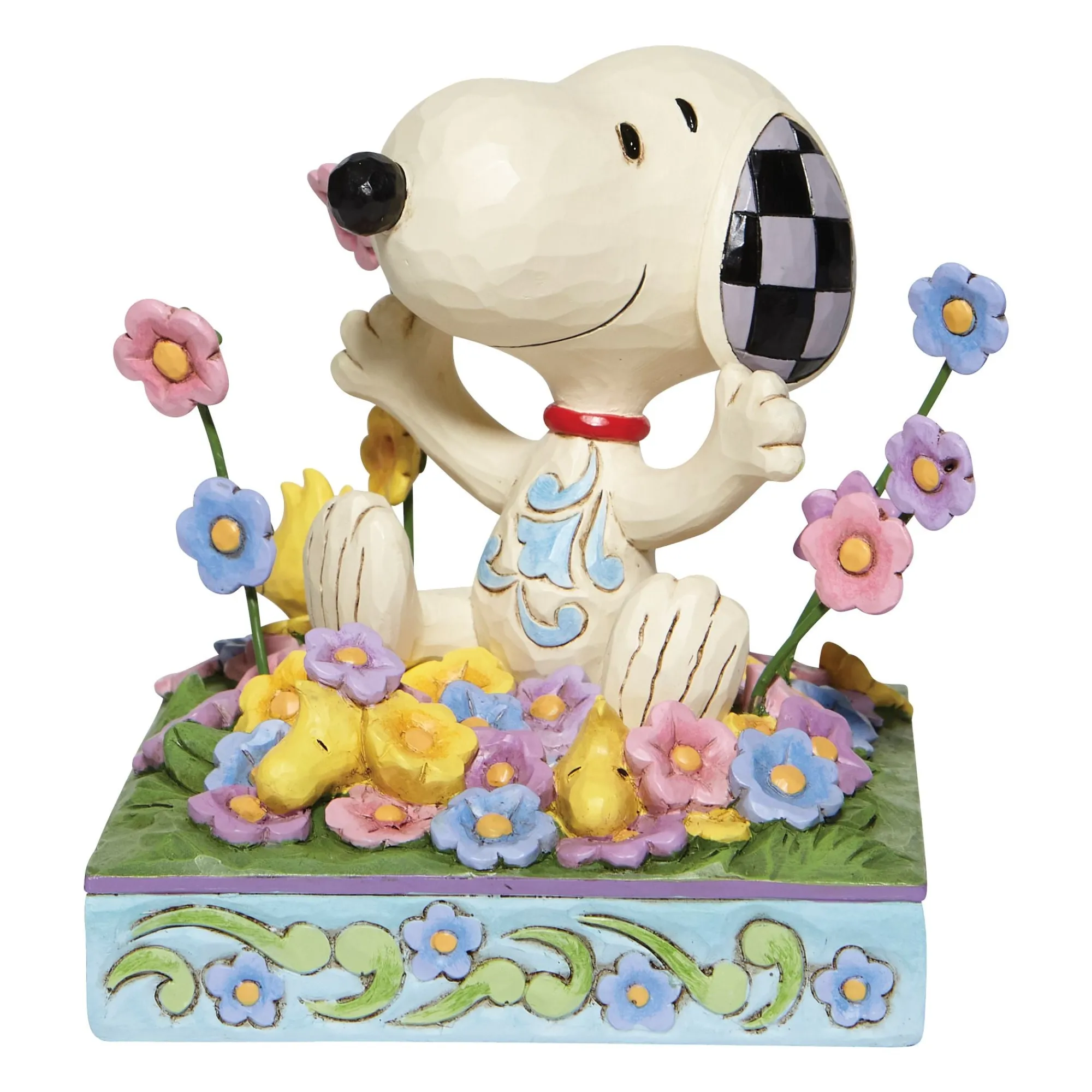 Enesco Gift Figurines | Snoopy in flowers