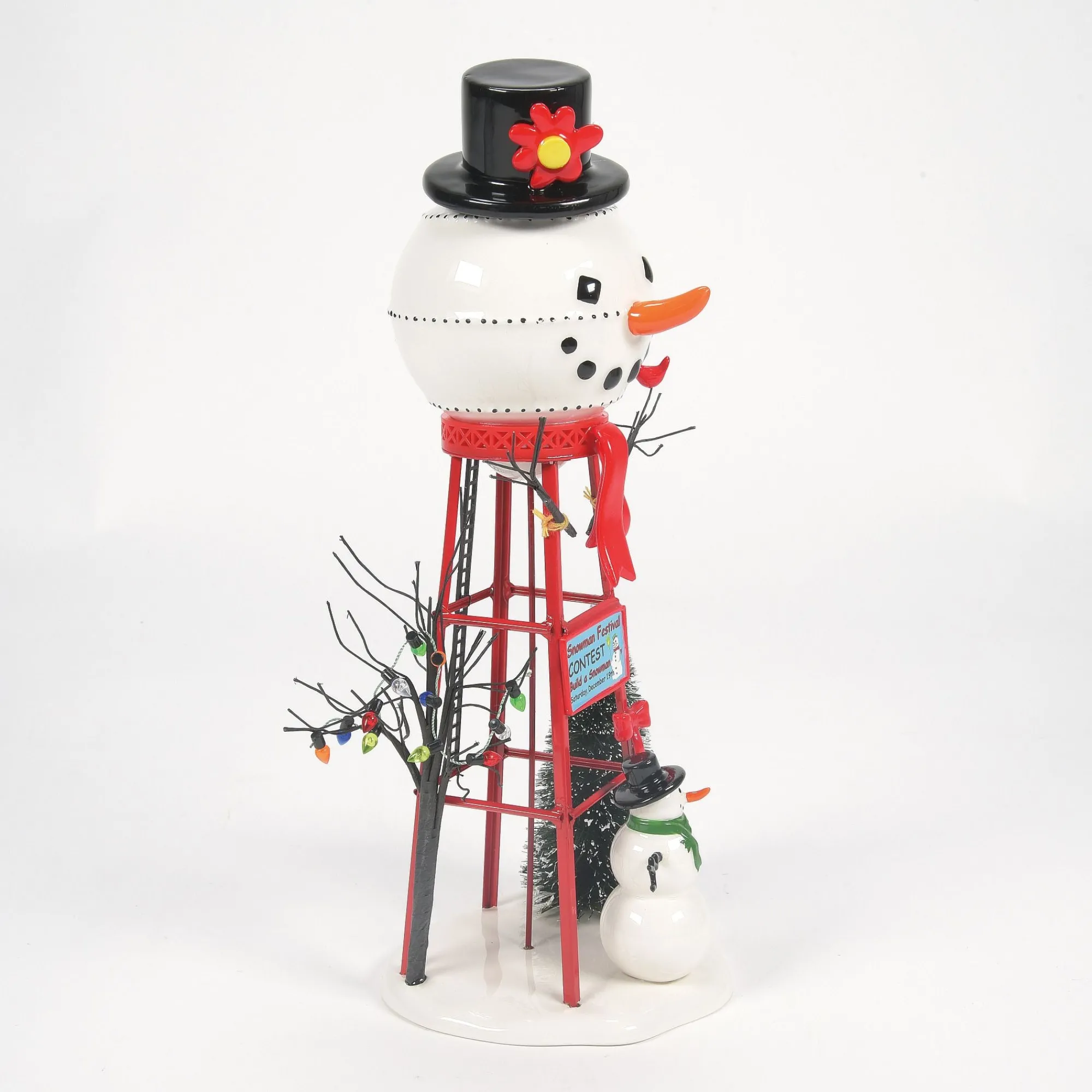 Department 56 Village Parts And Accessories | Snowman | Snowman Watertower