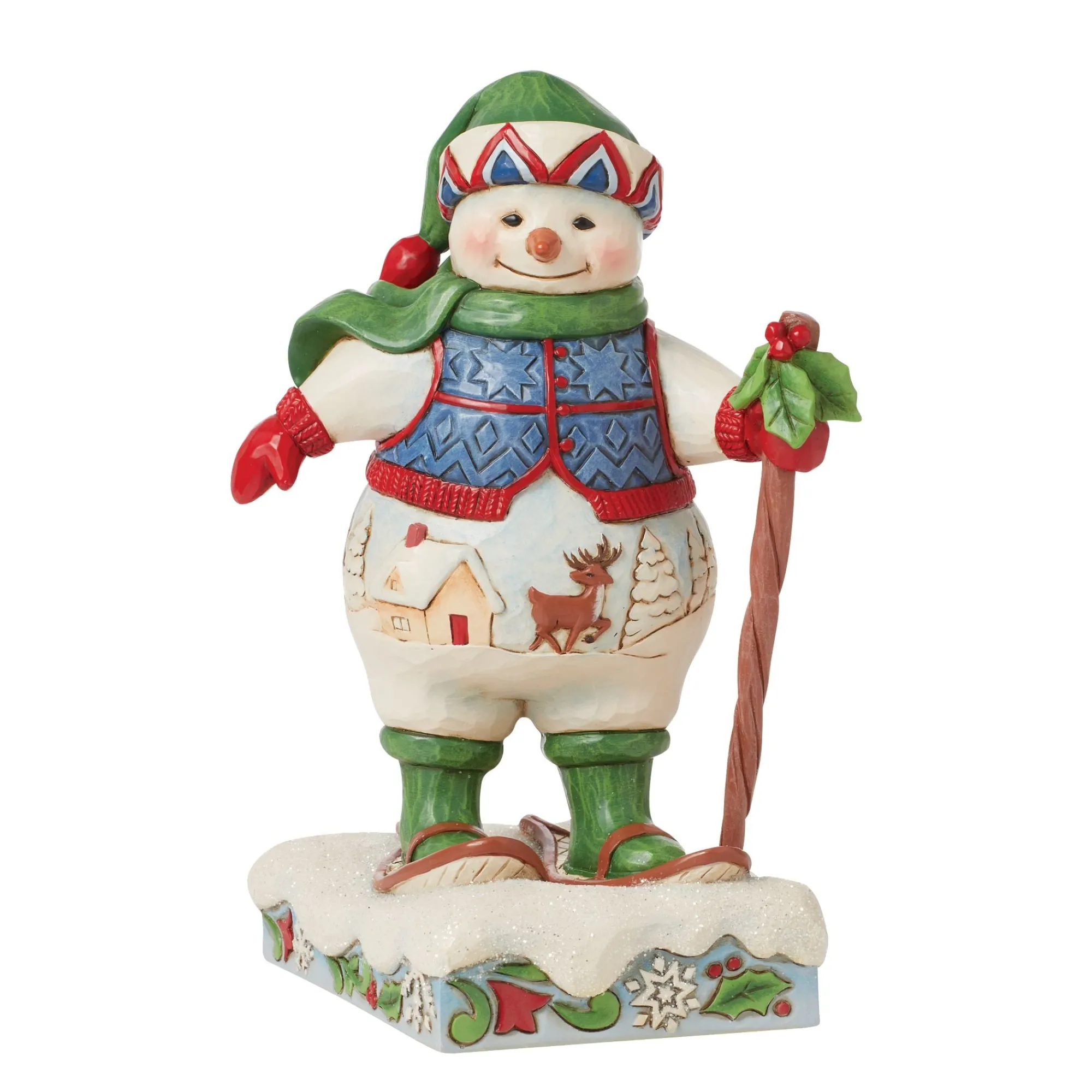 Enesco Gift Figurines | Snowman | Snowman wearing Snowshoes Fig