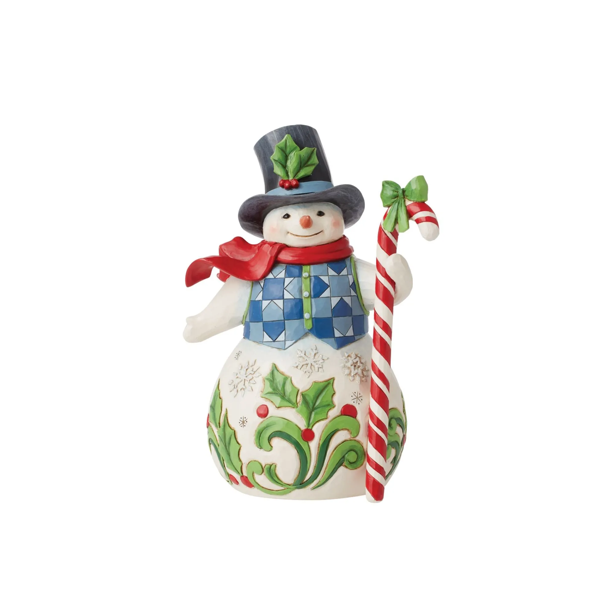 Enesco Gift Figurines | Snowman | Snowman with Candy Cane