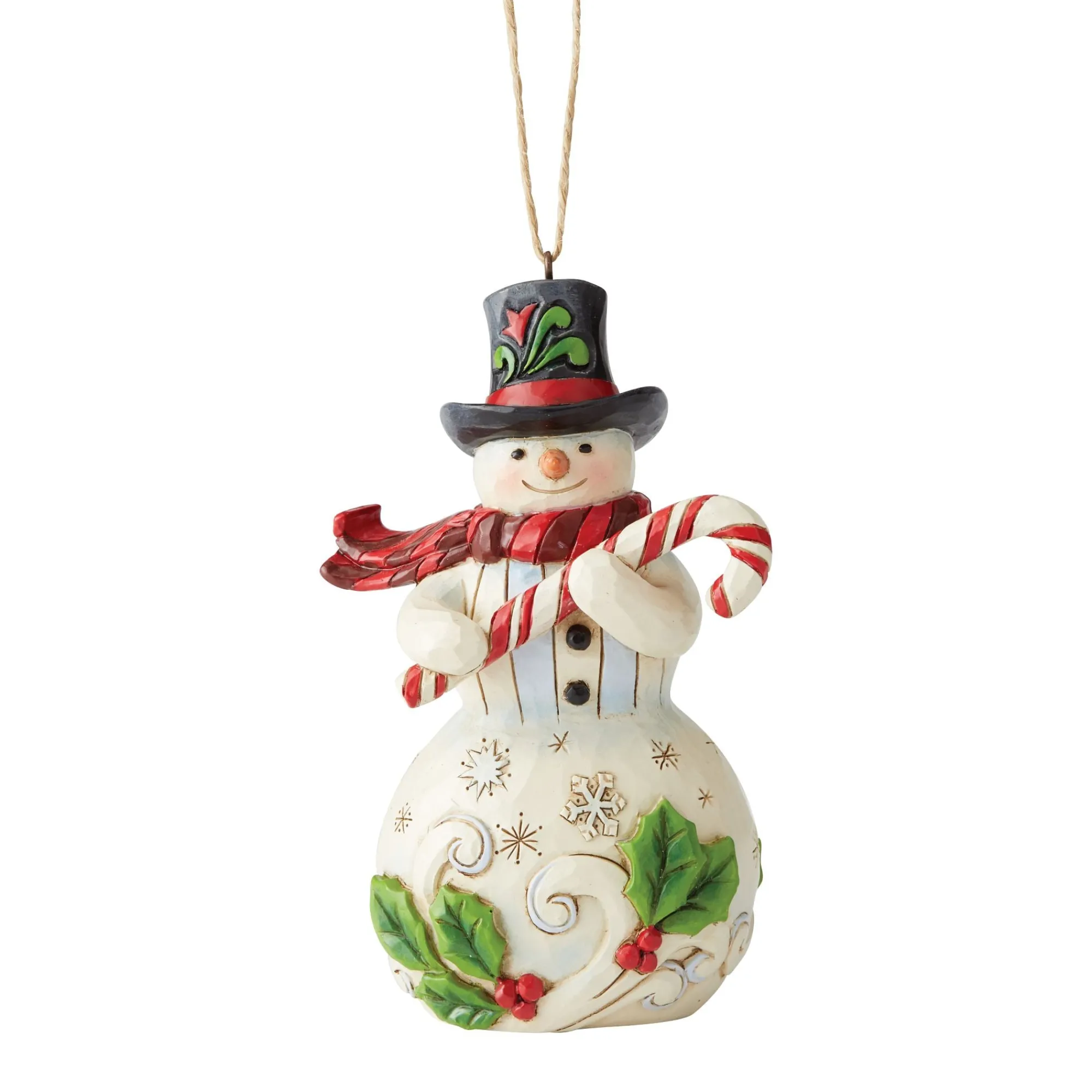 Enesco Gift Ornaments | Snowman | Snowman with Candy Cane Orn