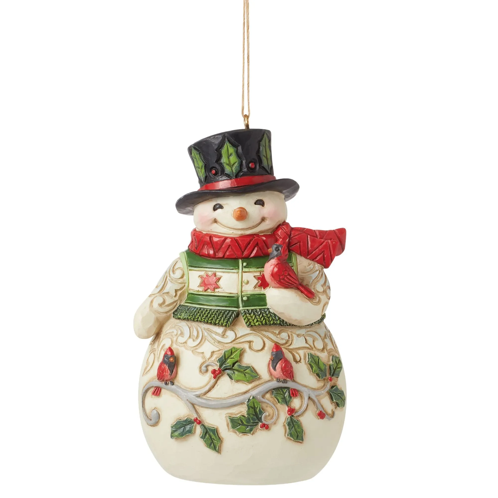 Enesco Gift Ornaments | Snowman | Snowman with Cardinal Orn