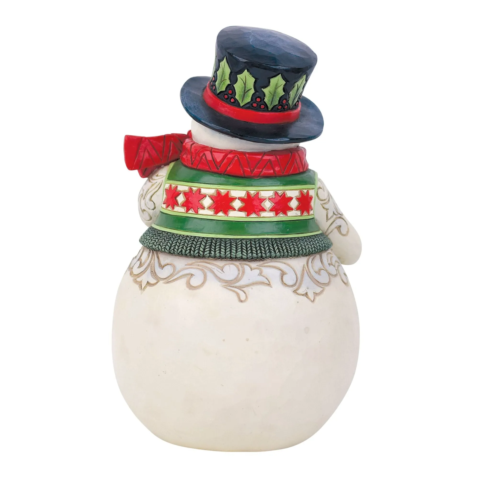 Enesco Gift Figurines | Snowman | Snowman with Cardinal Scene