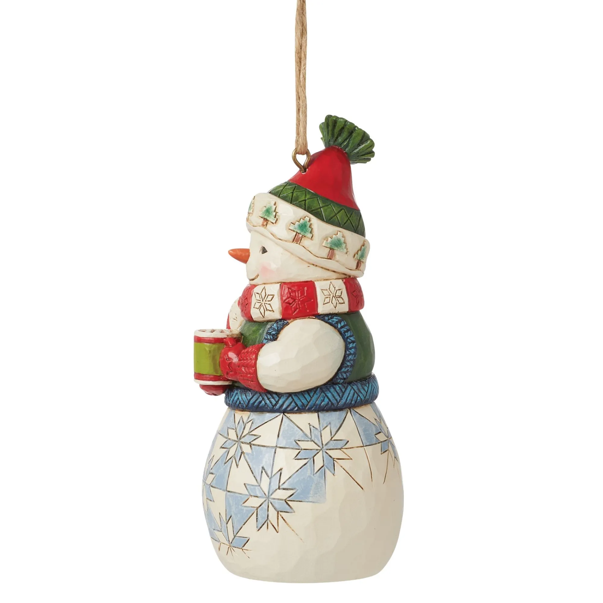 Enesco Gift Ornaments | Snowman | Snowman with Cocoa Ornament