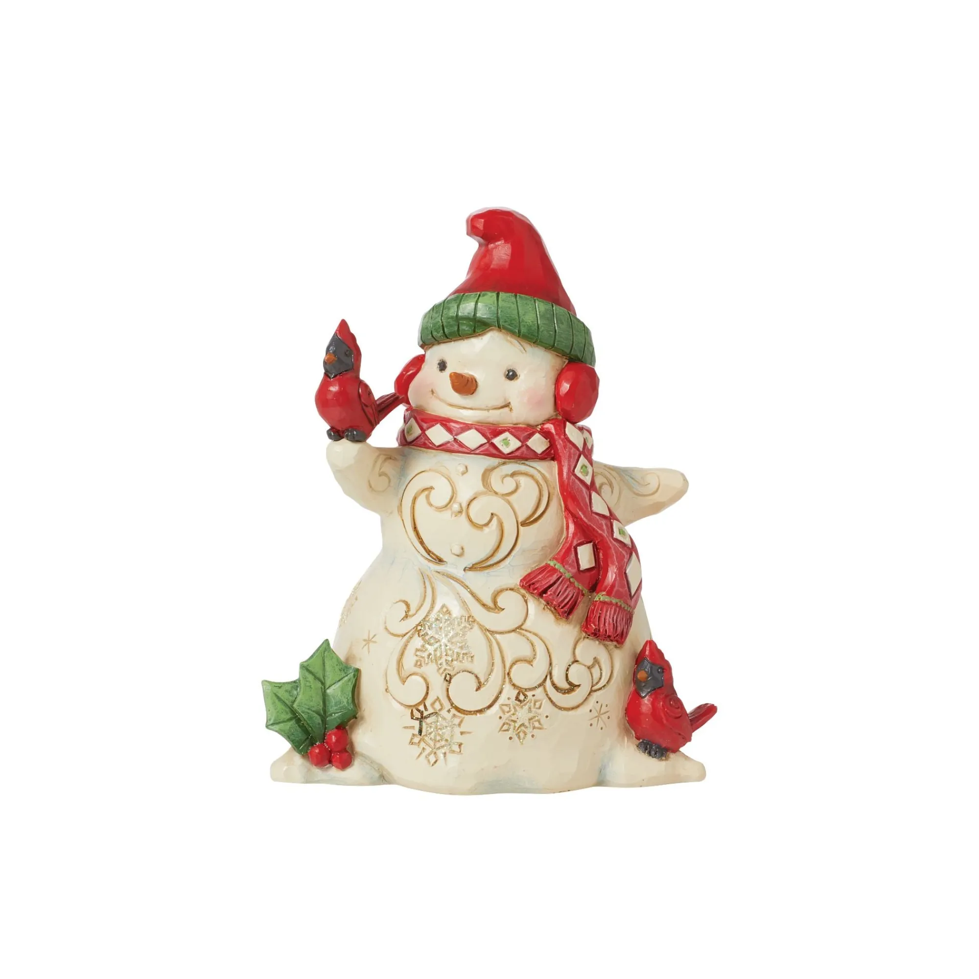 Enesco Gift Figurines | Snowman | Snowman with Earmuffs Figurine