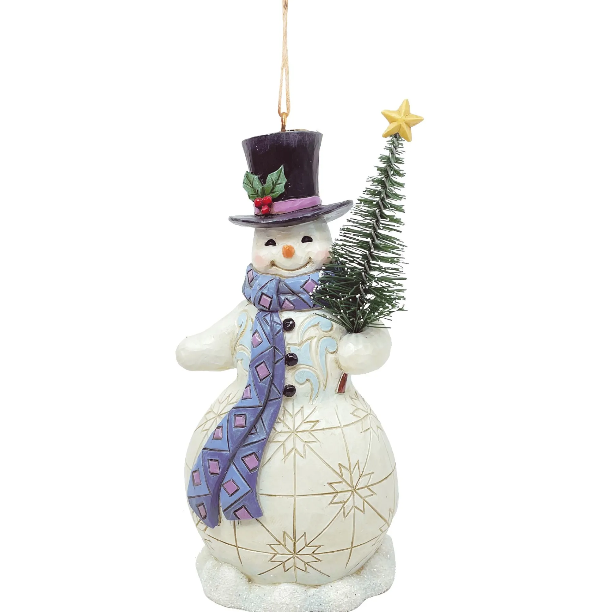 Enesco Gift Ornaments | Snowman | Snowman with Sisal Tree Orn