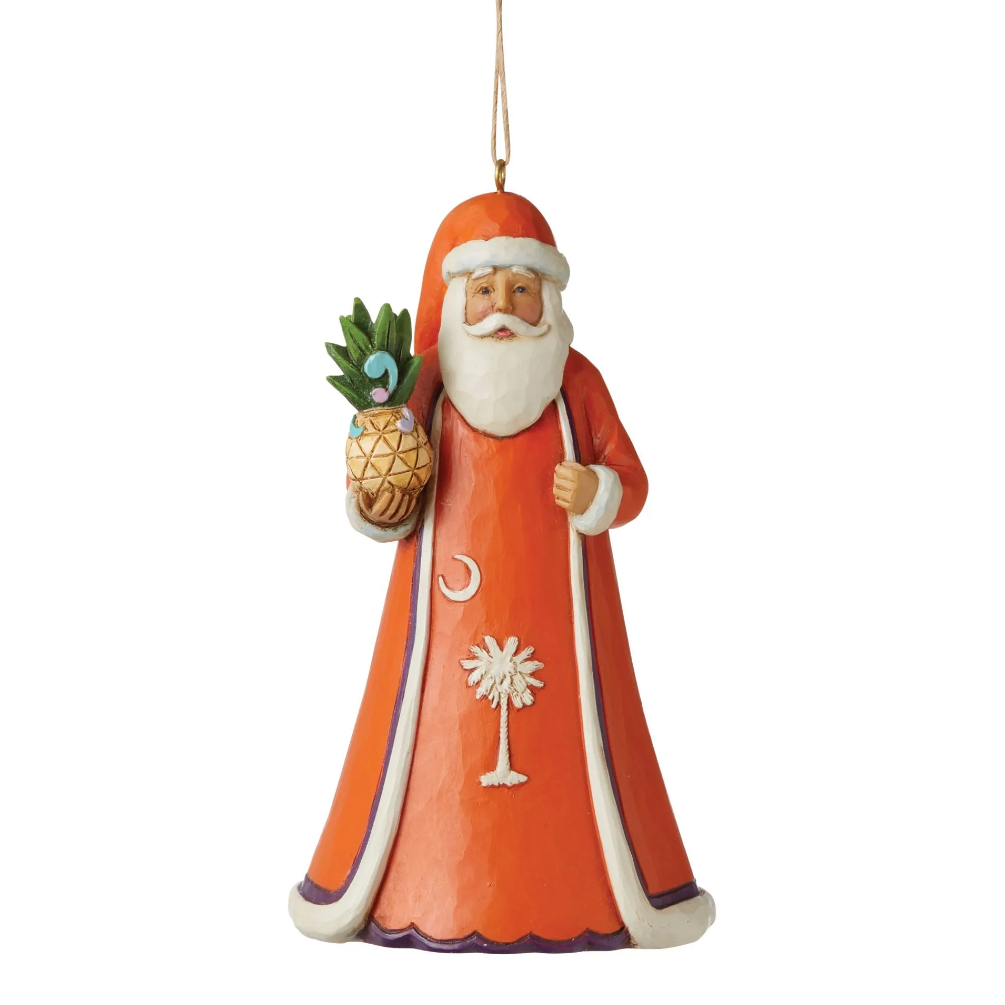 Enesco Gift Ornaments | Santas | SouthCarolina Orange Santa Orn