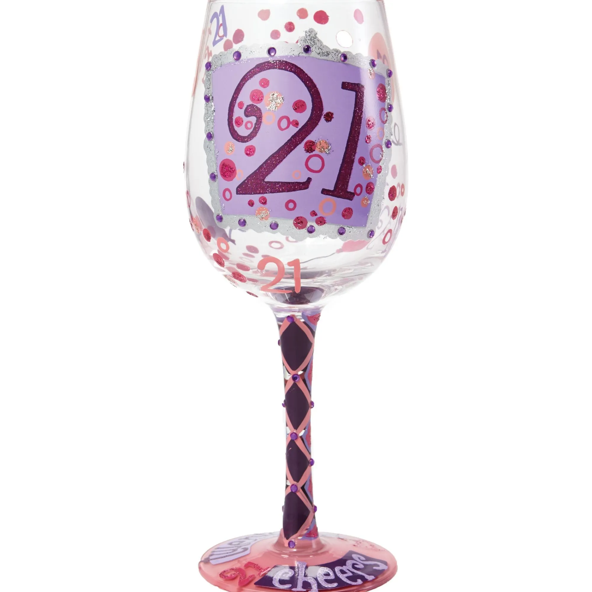 Enesco Gift Drinkware | 21st Birthday Wine Glass