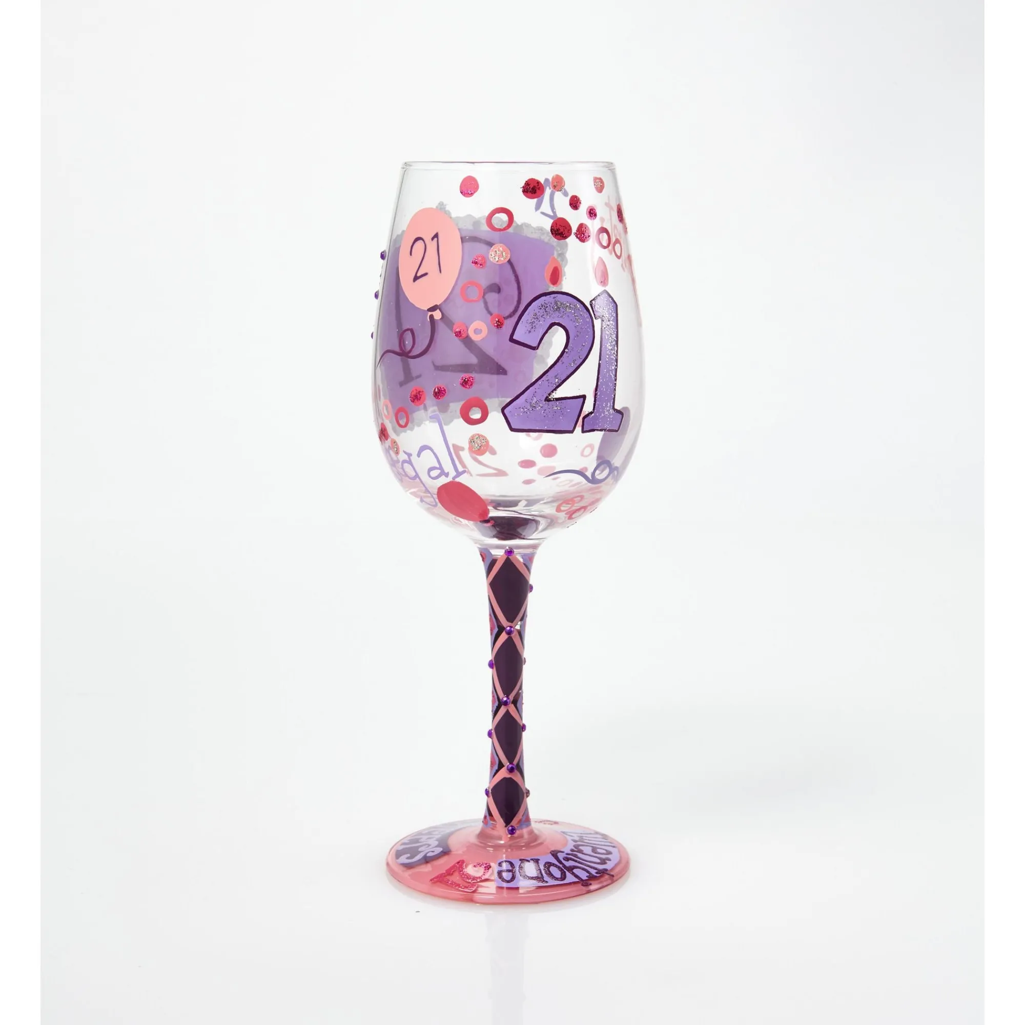 Enesco Gift Drinkware | 21st Birthday Wine Glass