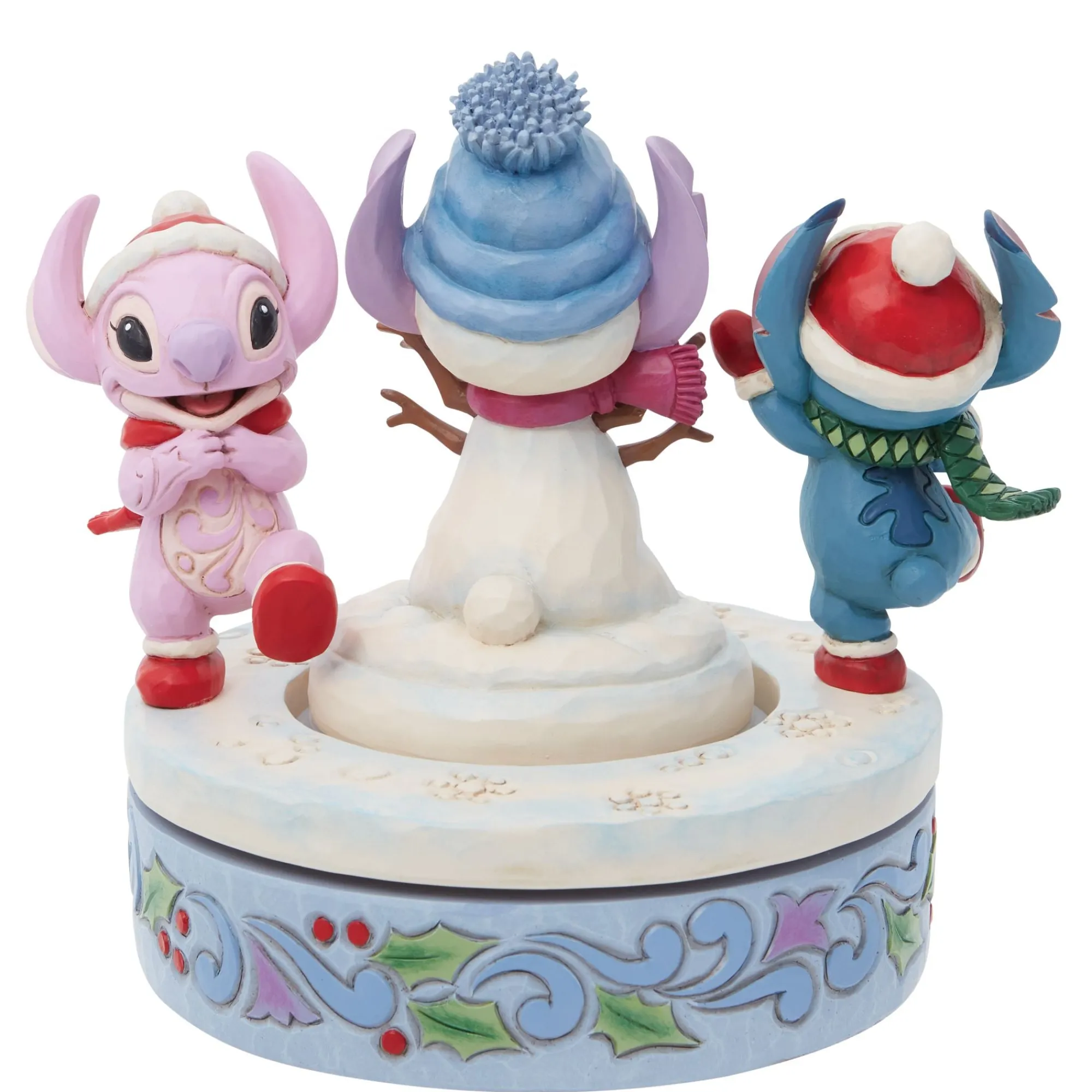 Enesco Gift Figurines | Stitch & Angel Building a Snow