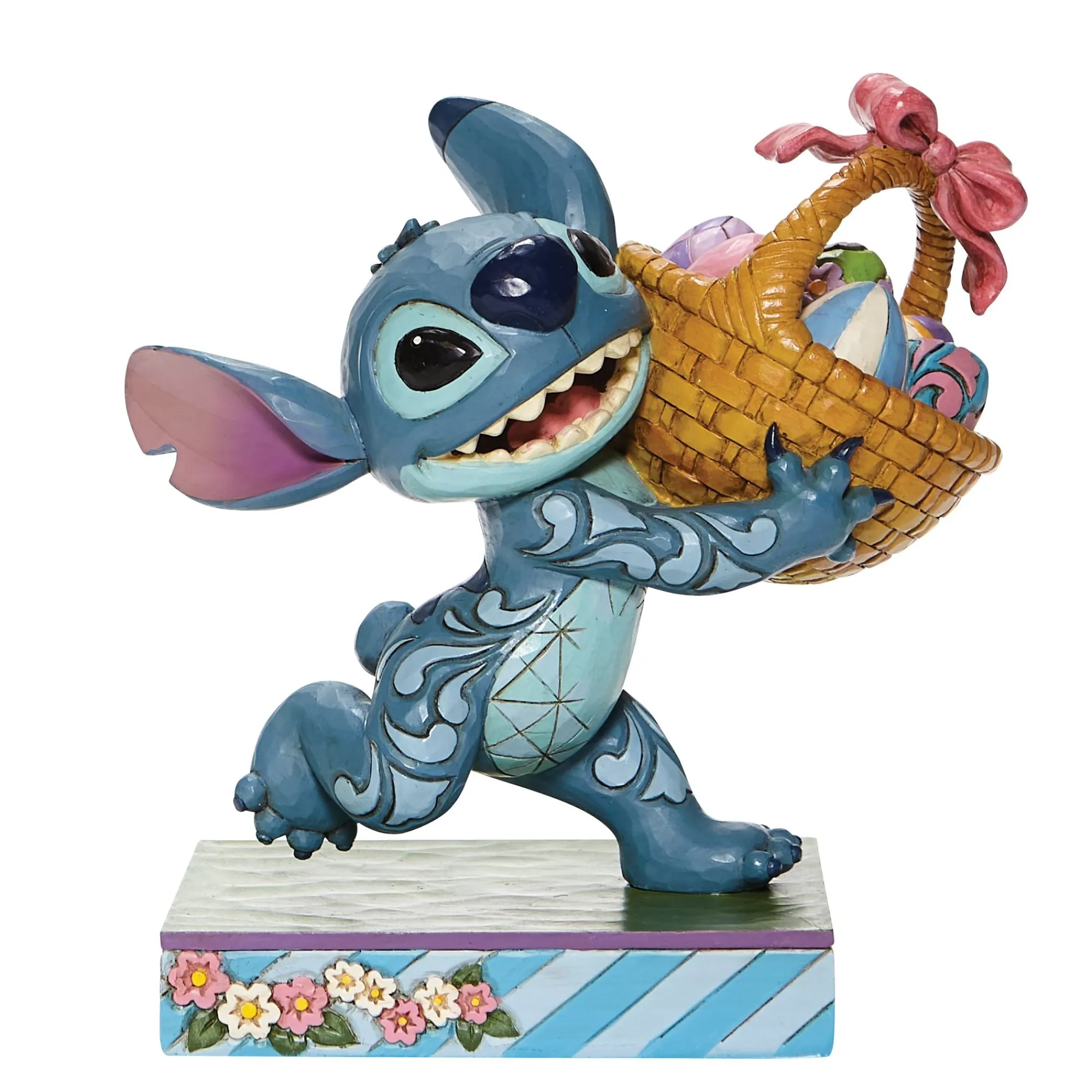 Enesco Gift Figurines | Stitch Running w/Easter Basket