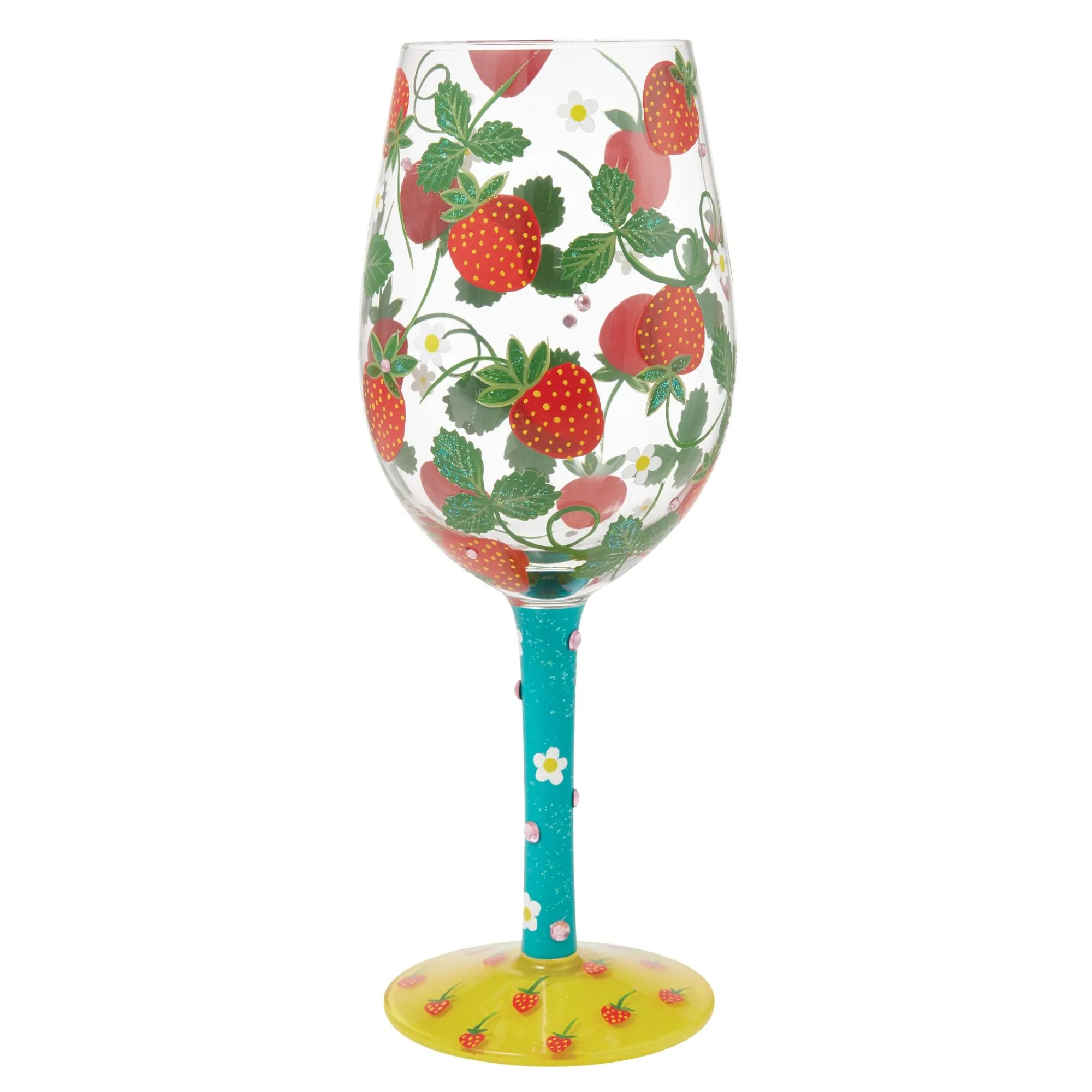 Enesco Gift Drinkware | Strawberry Patch Wine Glass