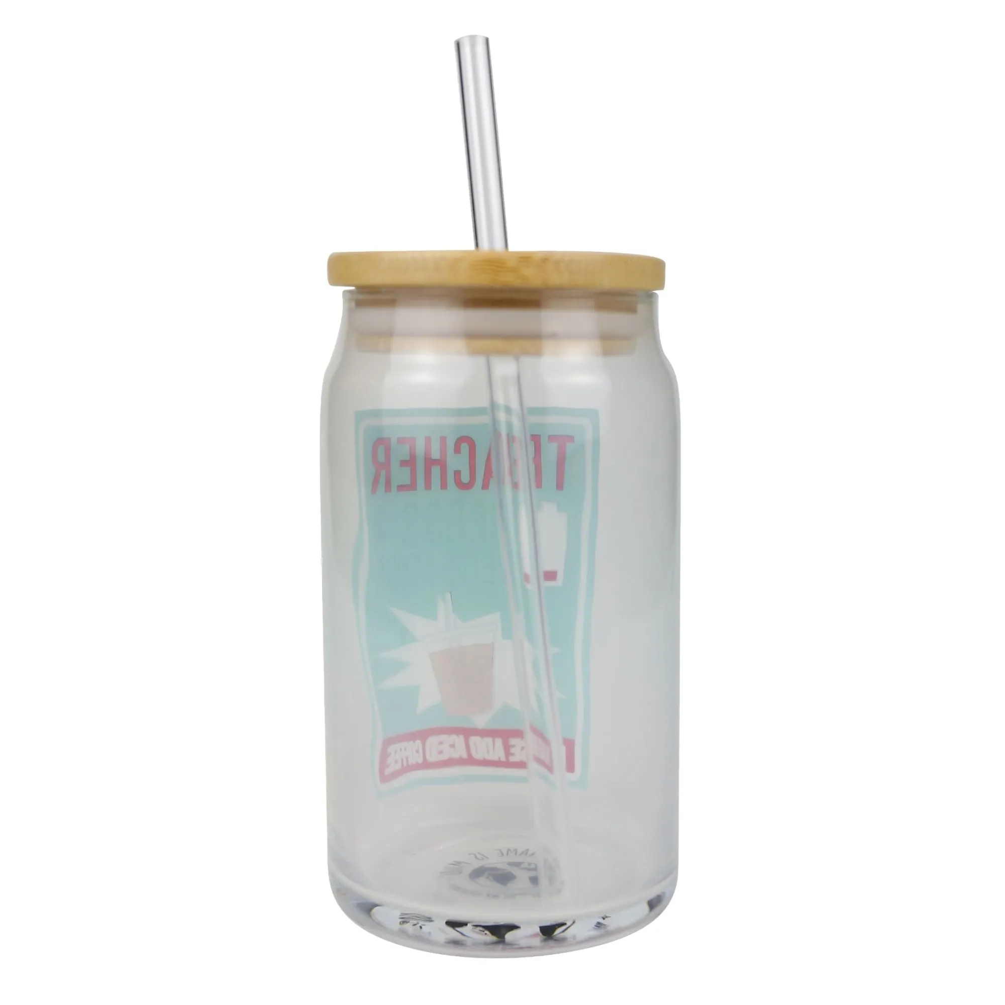 Enesco Gift Drinkware | Teacher Latte Glass with Lid