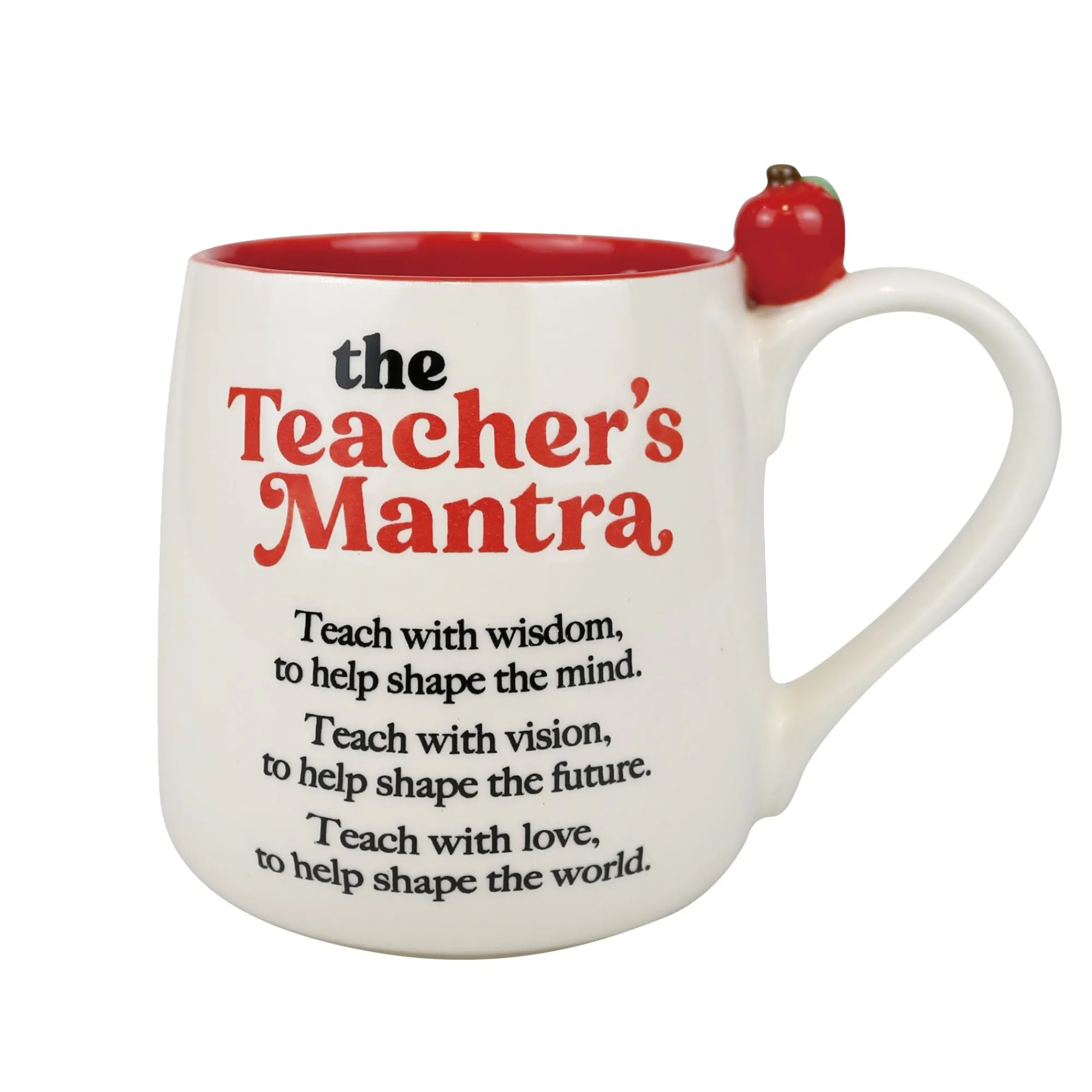 Enesco Gift Mugs | Drinkware | Teacher Mantra Sculpted Mug