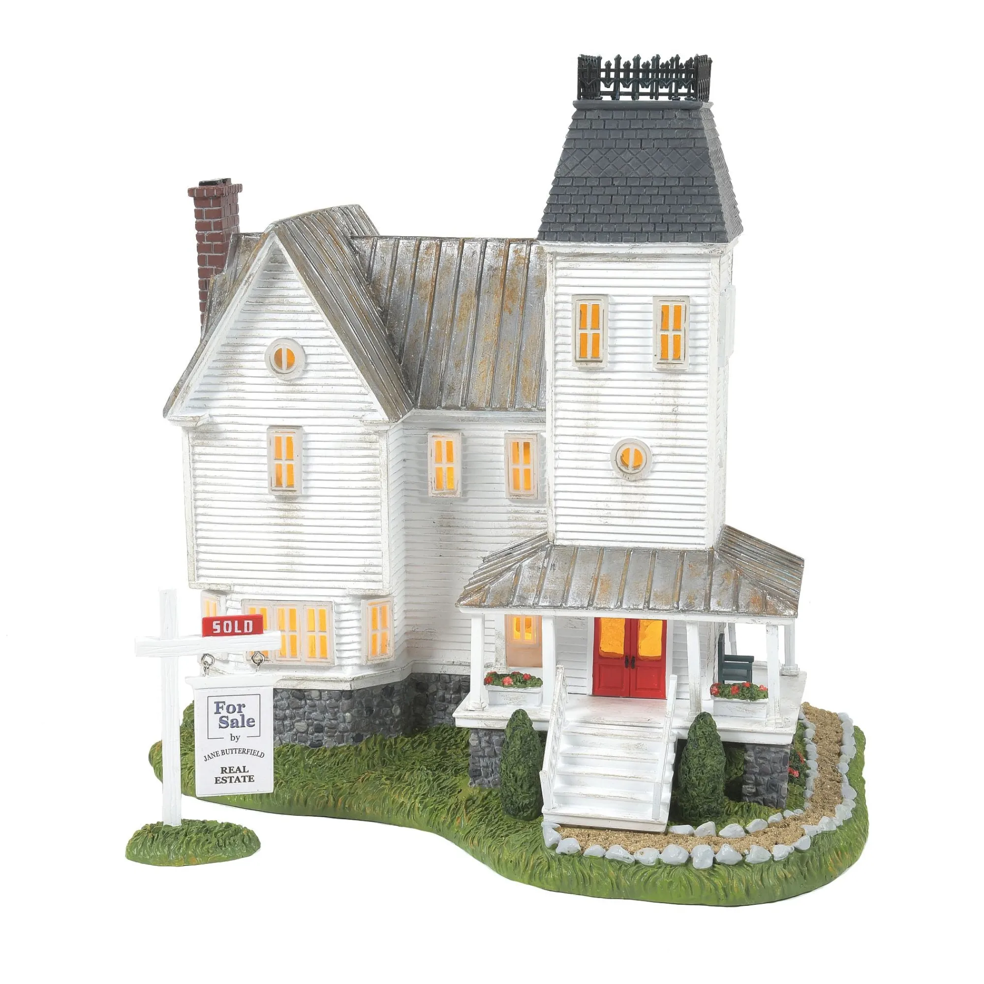 Department 56 Village Lighted Buildings | The Beetlejuice House