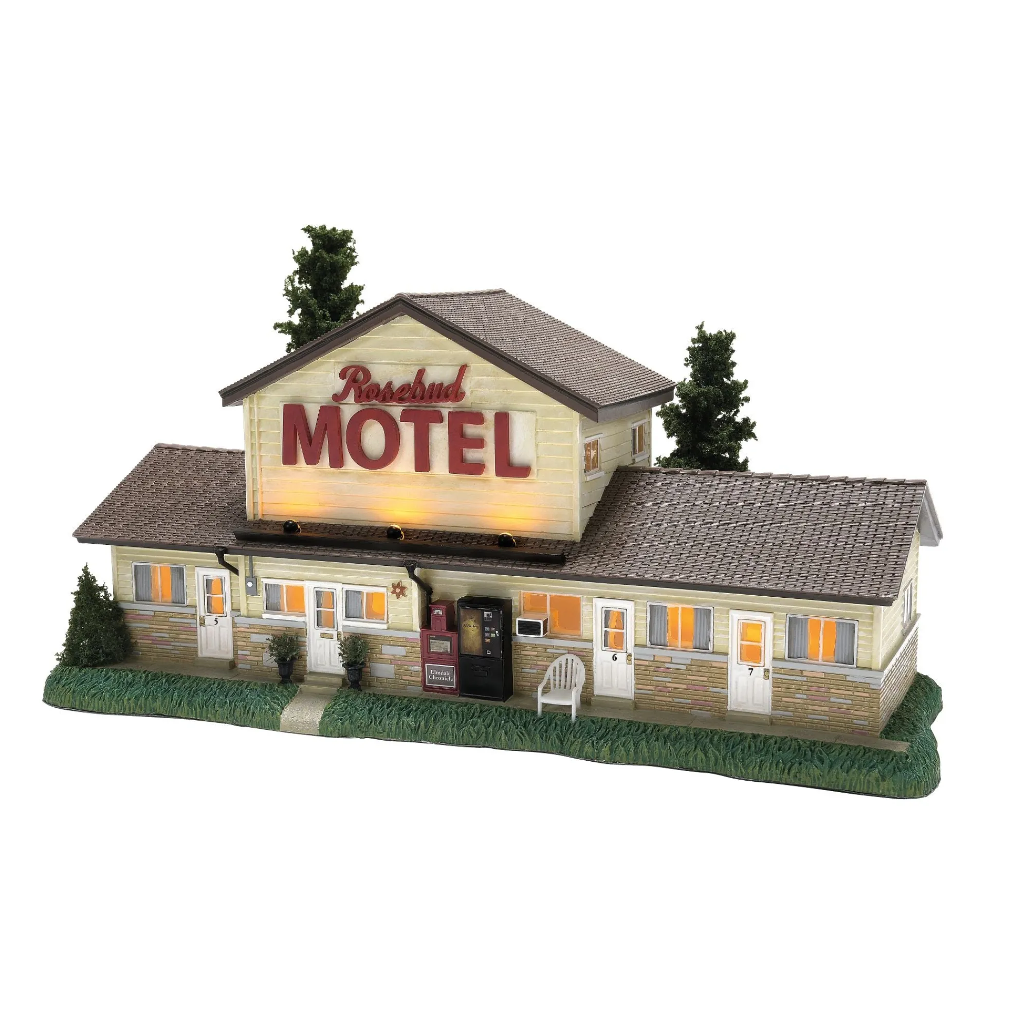 Department 56 Village Lighted Buildings | The Rosebud Motel