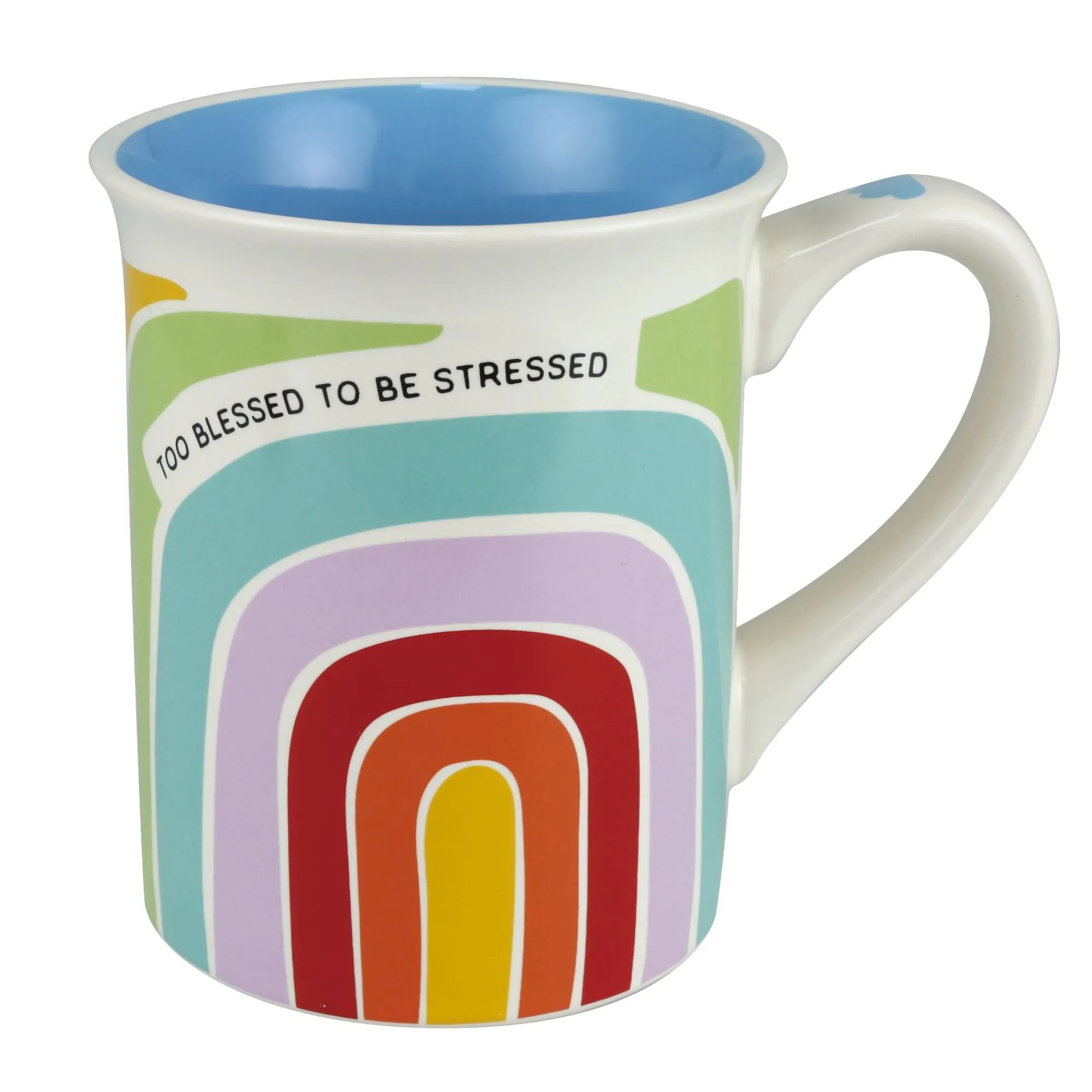 Enesco Gift Mugs | Drinkware | Too Blessed Rainbow Mug 16 oz