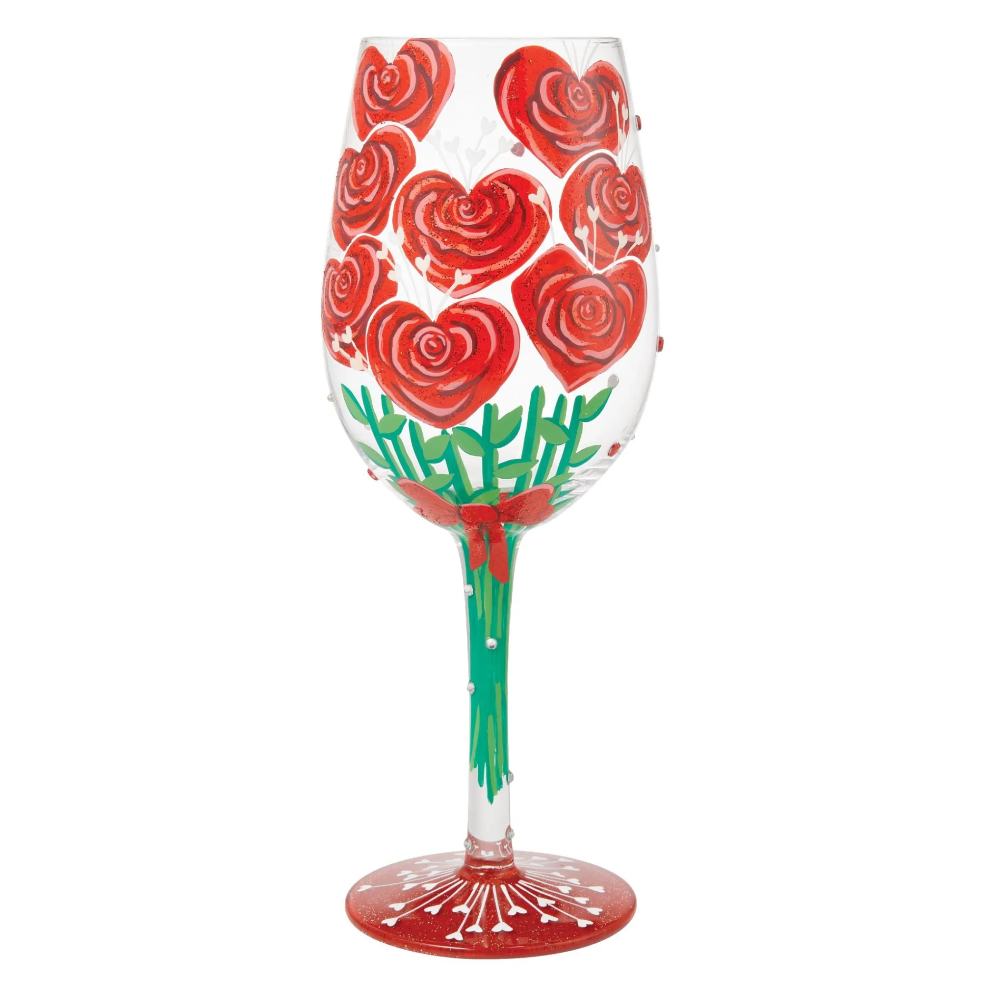 Enesco Gift Drinkware | Valentine'sBouquet Wine Glass