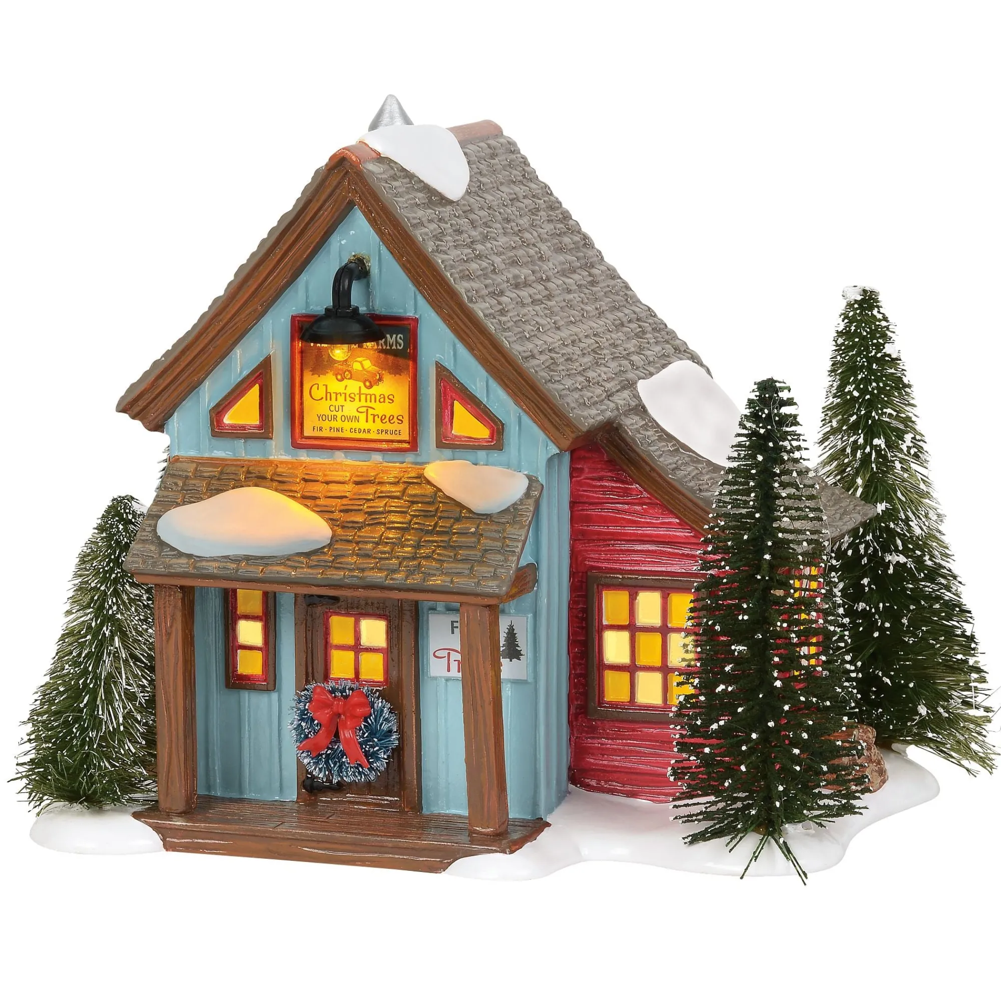 Department 56 Village Lighted Buildings | Village Farms Tree Lot