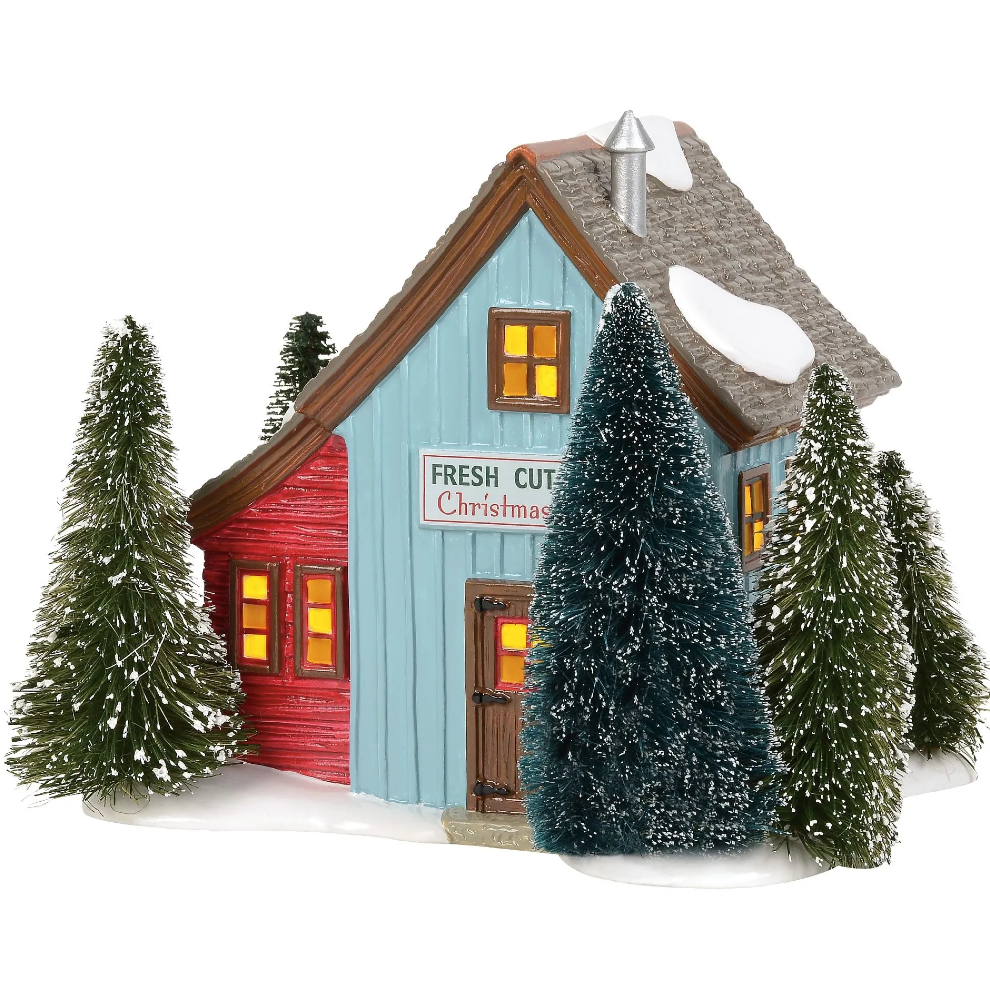 Department 56 Village Lighted Buildings | Village Farms Tree Lot