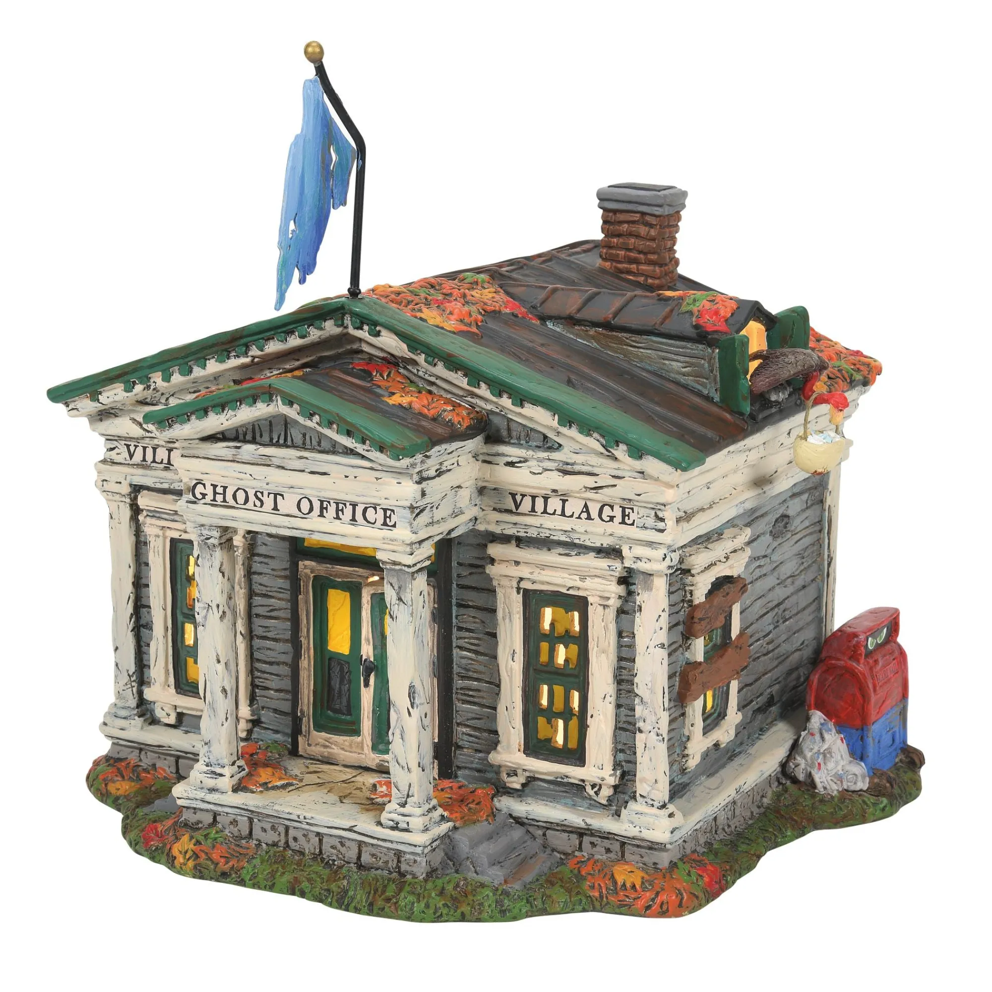 Department 56 Village Lighted Buildings | Village Ghost Office