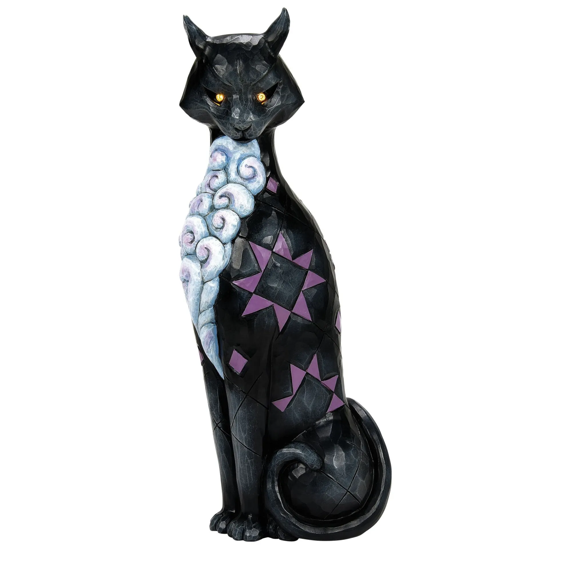 Enesco Gift Figurines | Vintage Cat with LED Glow Eyes