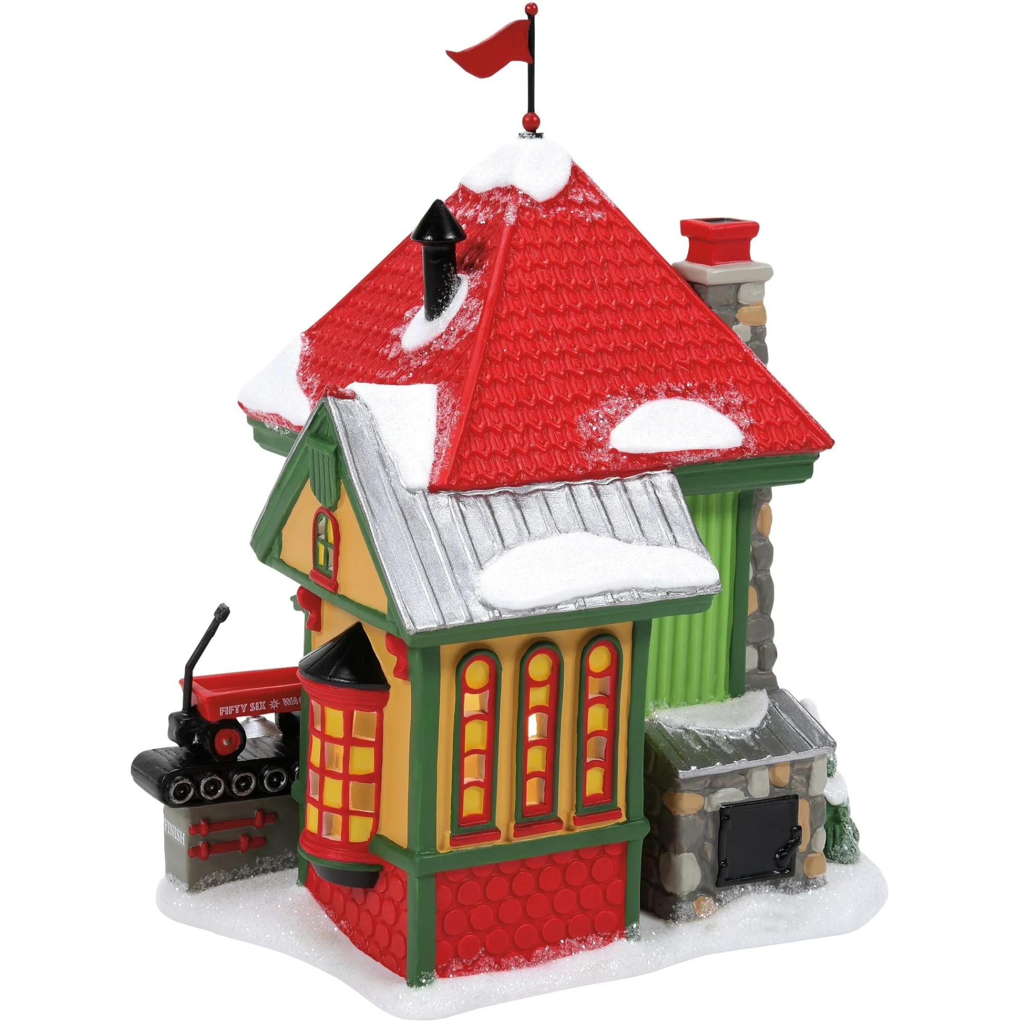 Department 56 Village Lighted Buildings | 56 Wagon Factory