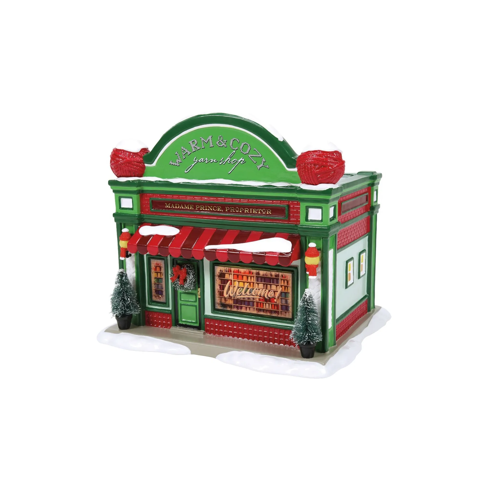 Department 56 Village Lighted Buildings | Warm & Cozy Yarn Shop