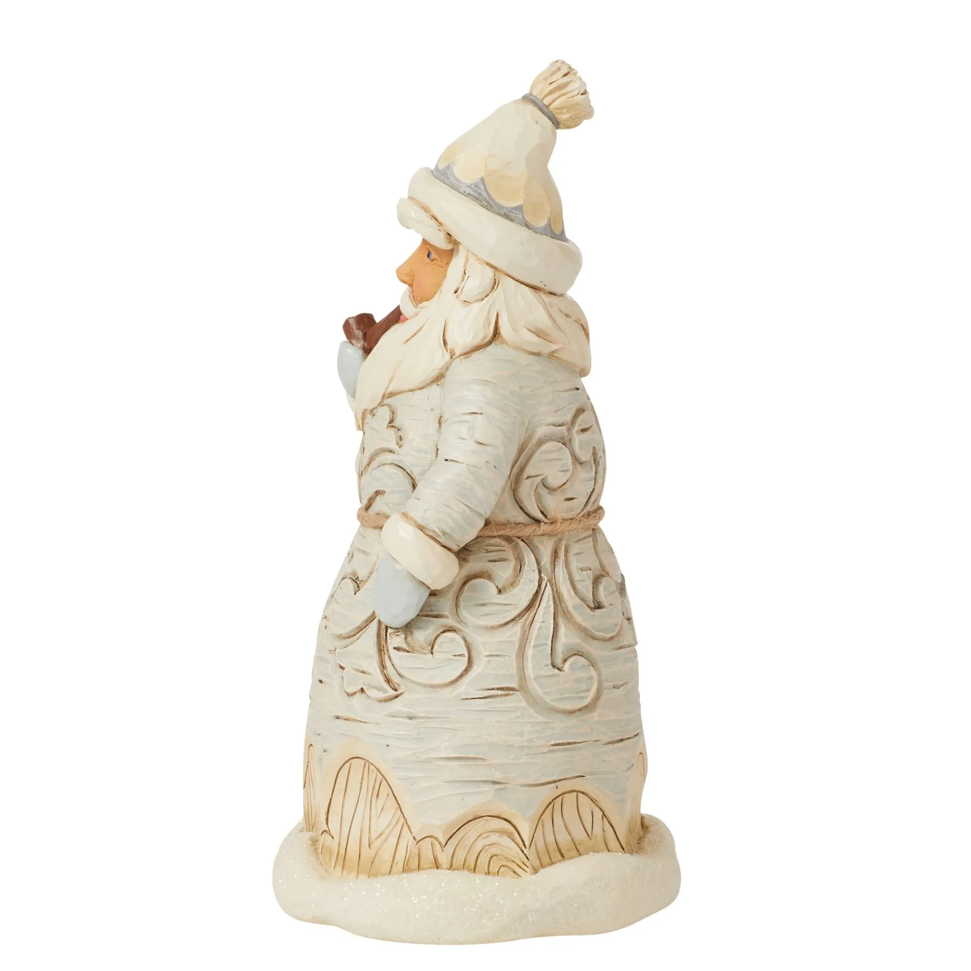 Enesco Gift Figurines | Santas | Wdlnd Carved Santa Pipe Fig