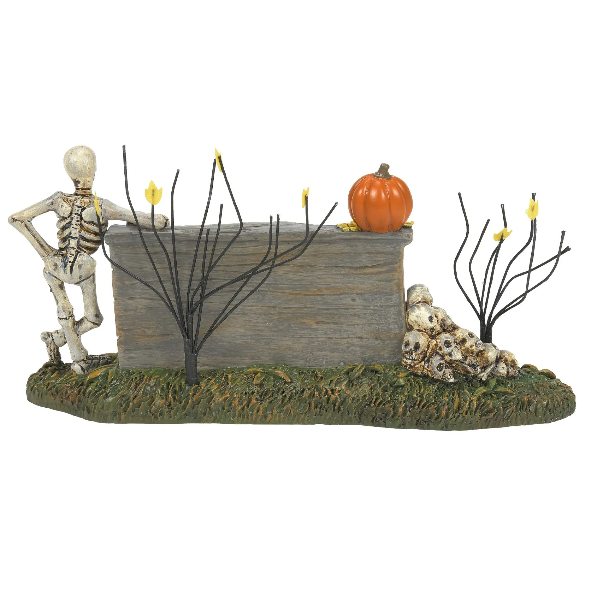 Department 56 Village Parts And Accessories | We're A Skeleton Crew Sign