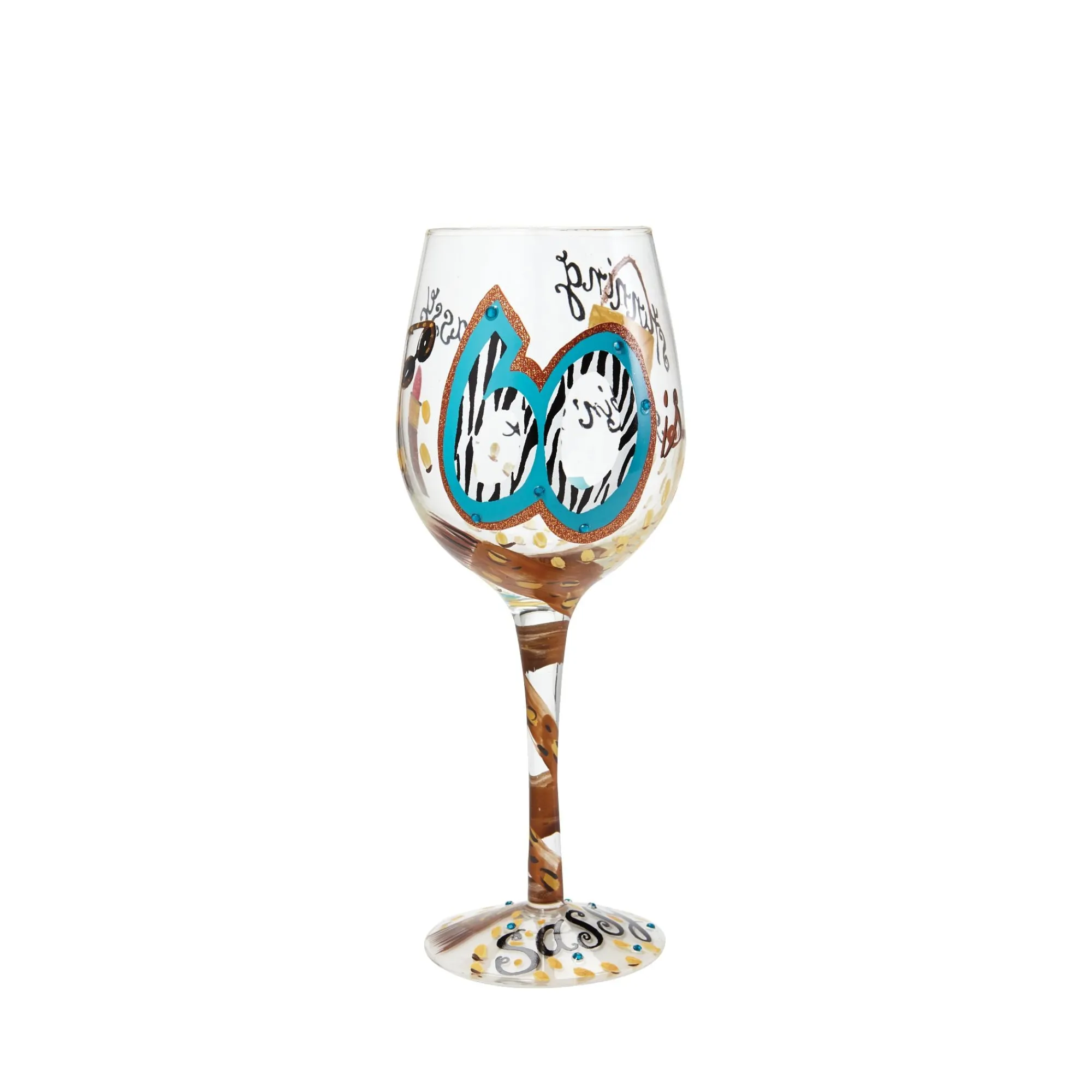 Enesco Gift Drinkware | WINE GLASS 60 AND SASSY