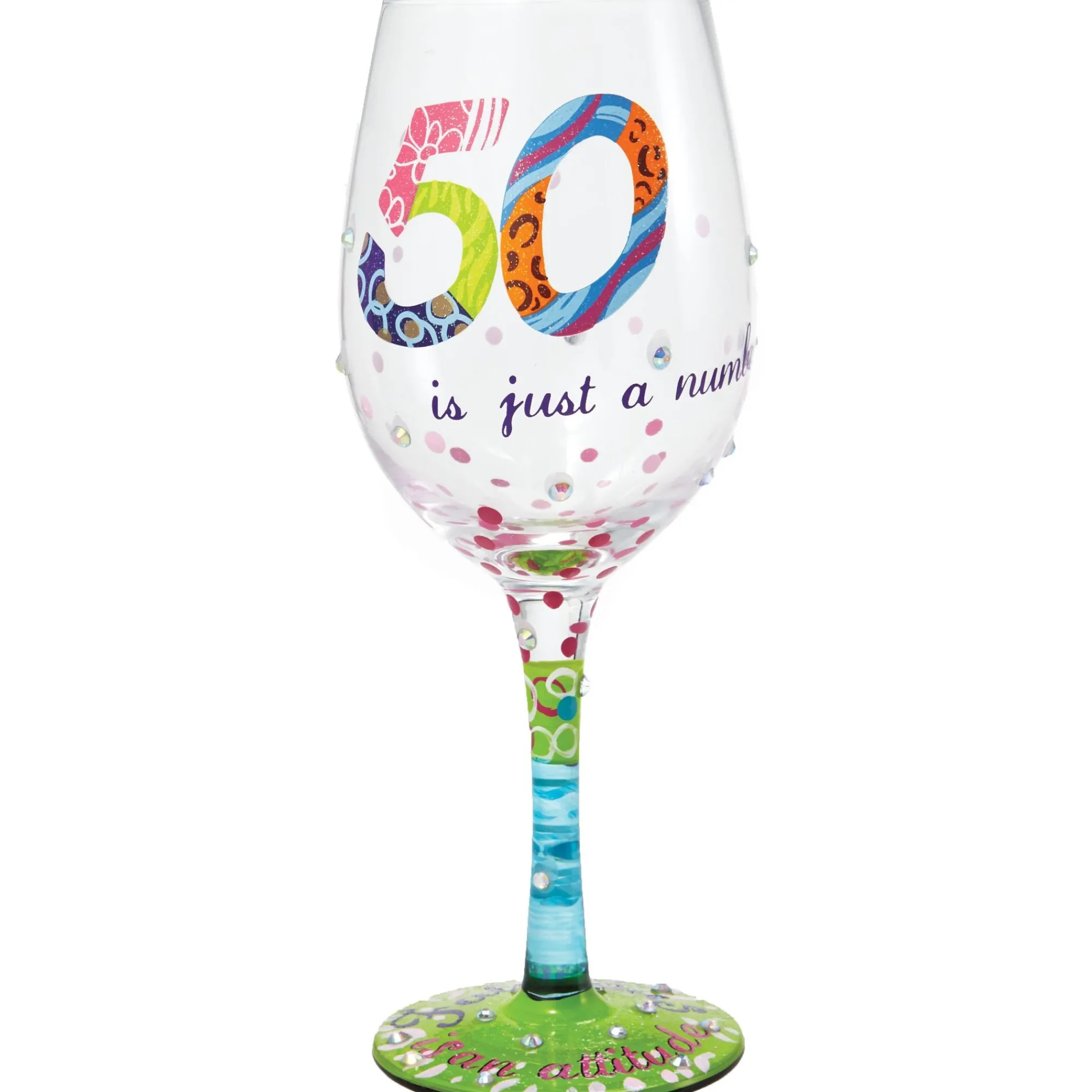 Enesco Gift Drinkware | WINE GLASS 50 IS JUST A NUMBER