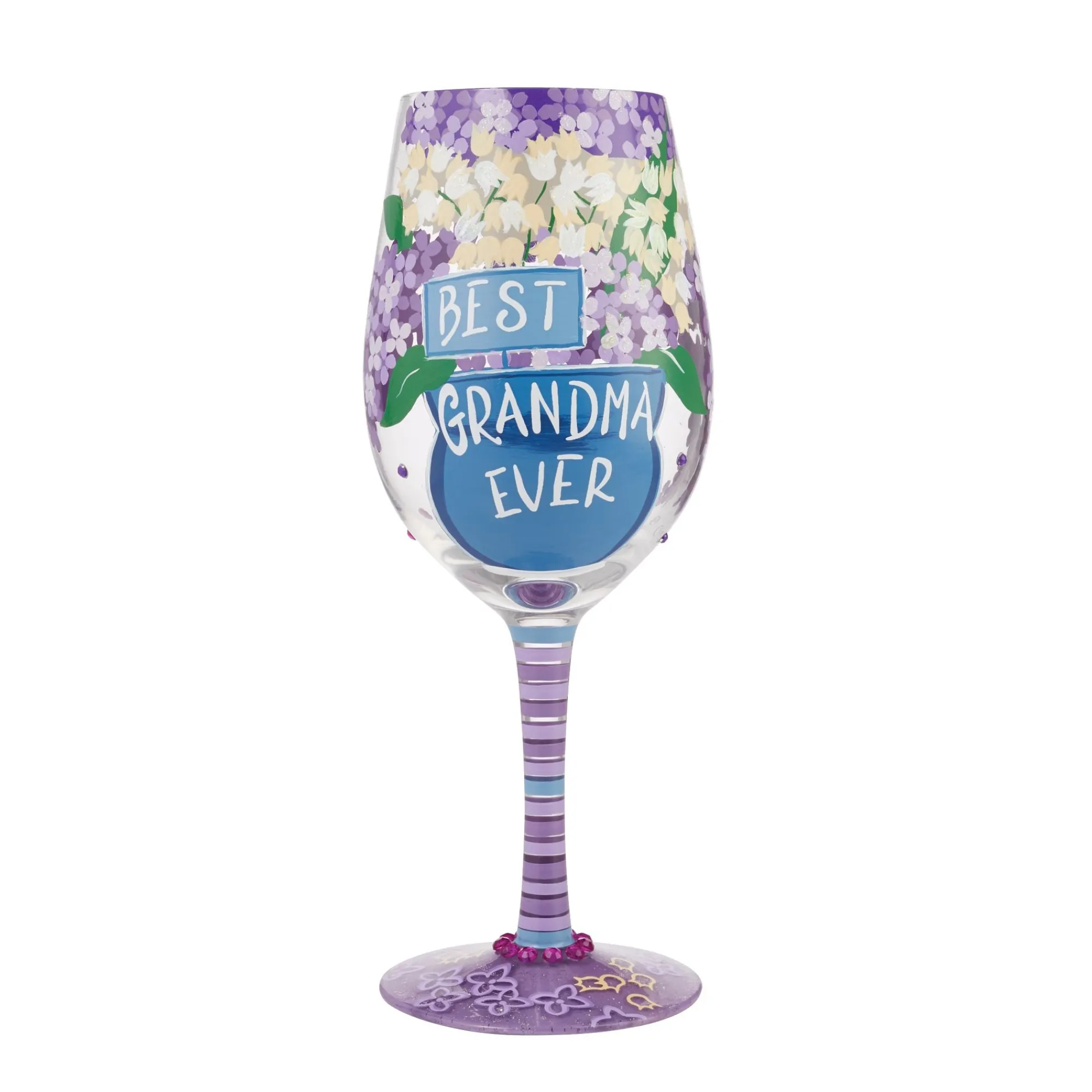 Enesco Gift Drinkware | Wine Glass Best Grandma Ever