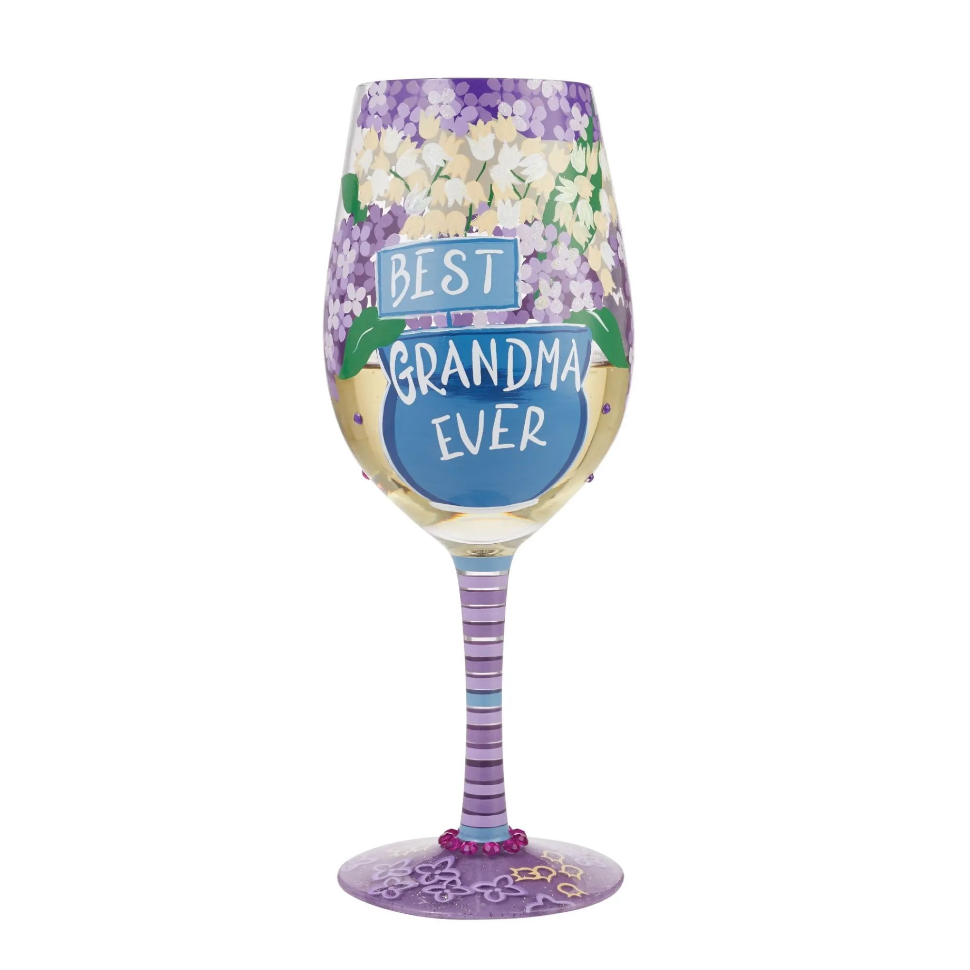 Enesco Gift Drinkware | Wine Glass Best Grandma Ever