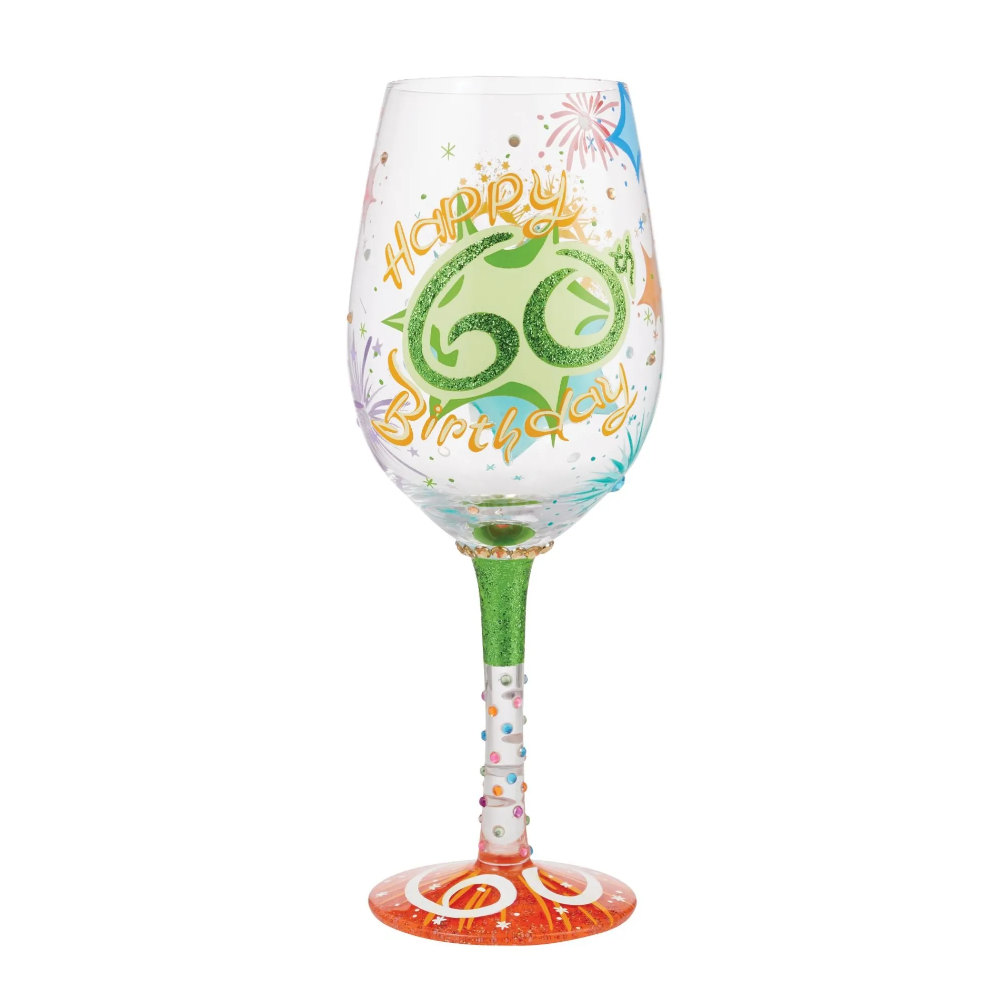 Enesco Gift Drinkware | Wine Glass Happy 60th Birthday