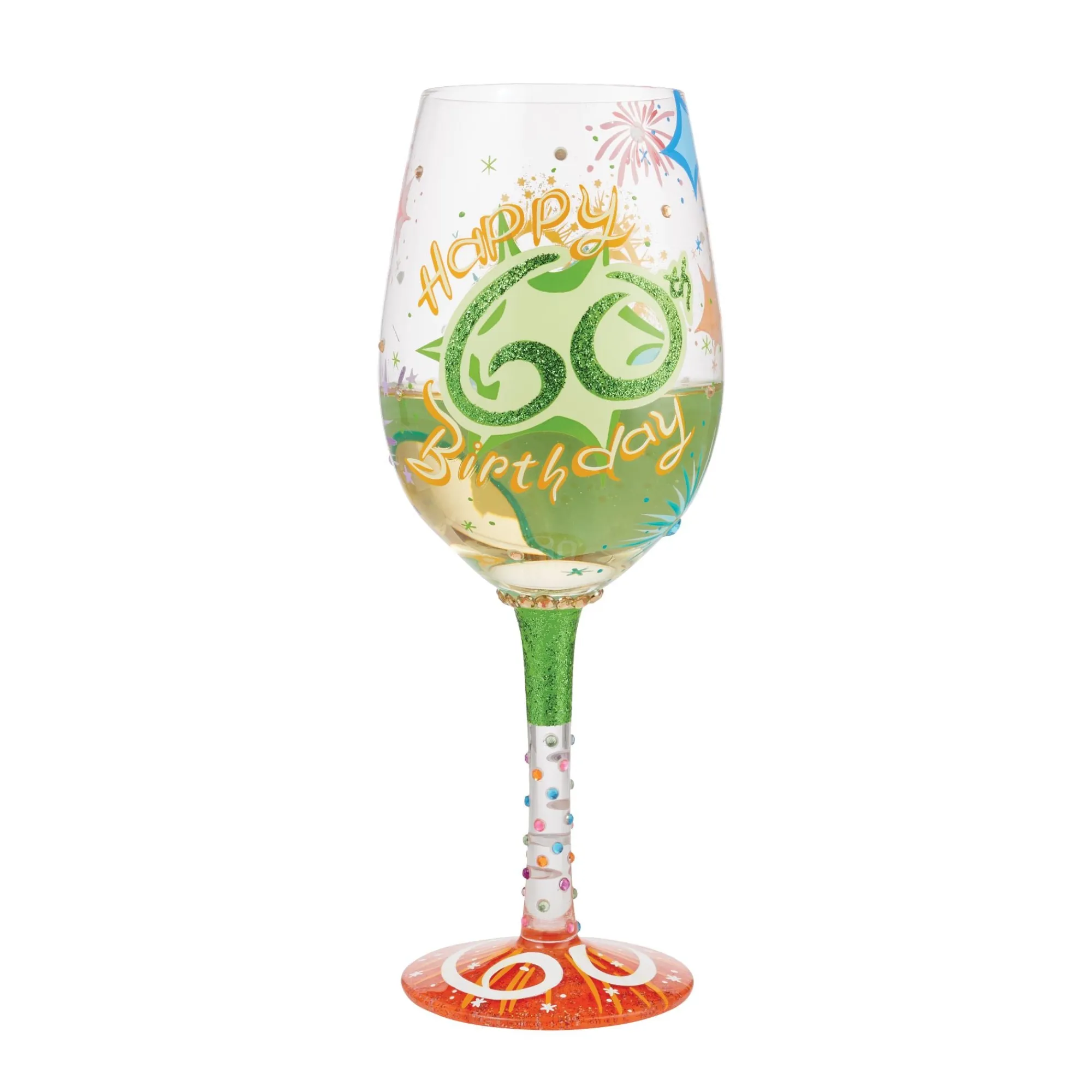 Enesco Gift Drinkware | Wine Glass Happy 60th Birthday