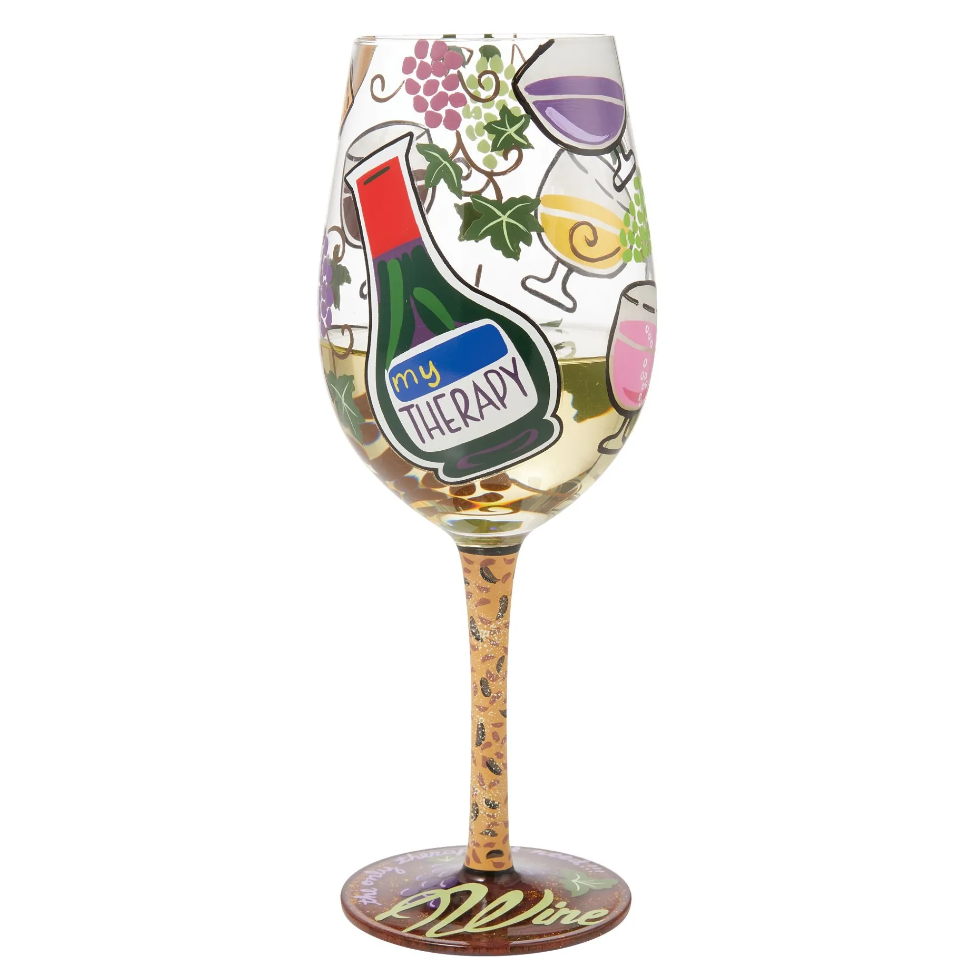 Enesco Gift Drinkware | WINE GLASS MY THERAPY