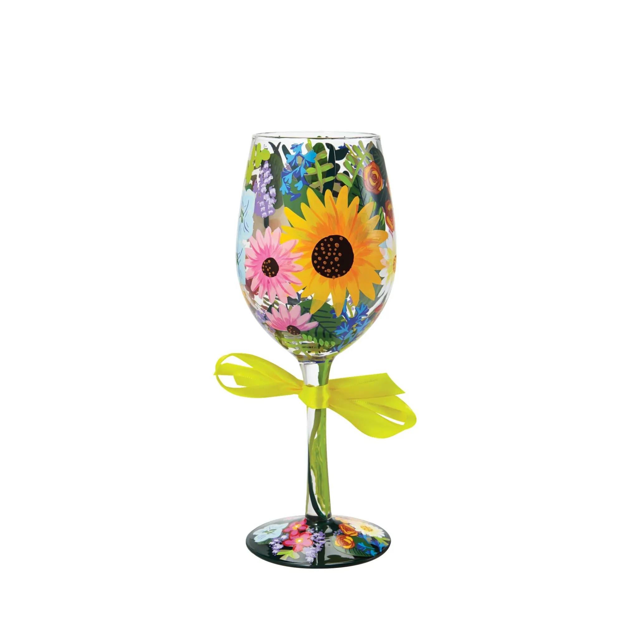 Enesco Gift Drinkware | WINE GLASS WILDFLOWERS