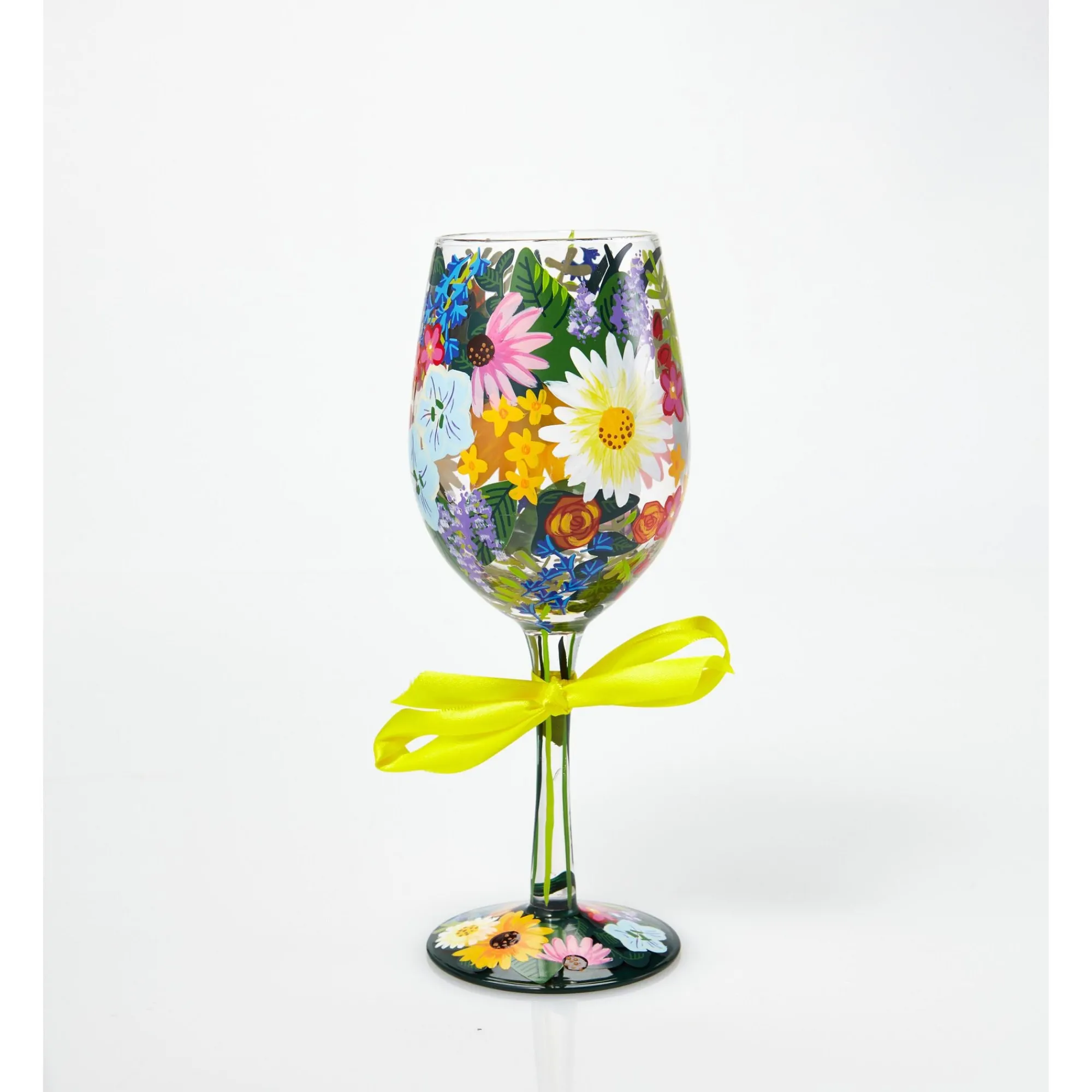 Enesco Gift Drinkware | WINE GLASS WILDFLOWERS