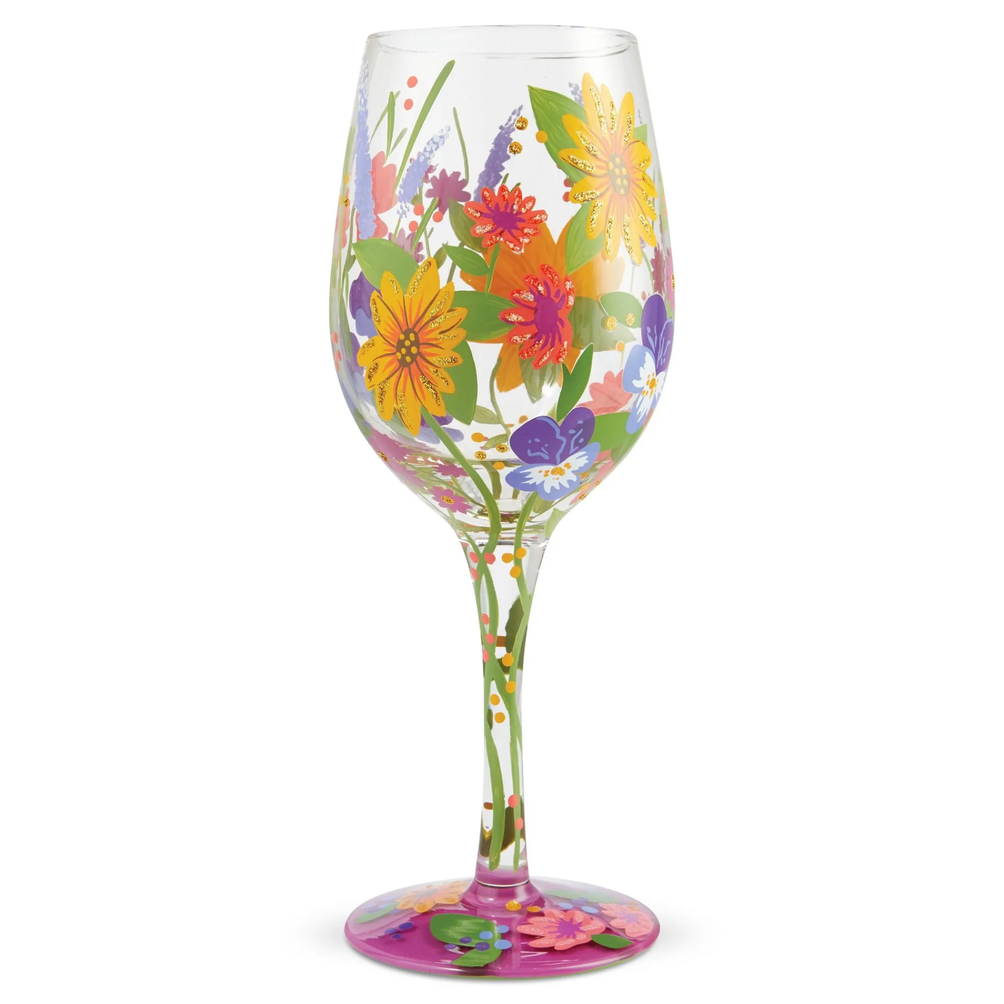 Enesco Gift Drinkware | Wine Glass Wine in the Garden