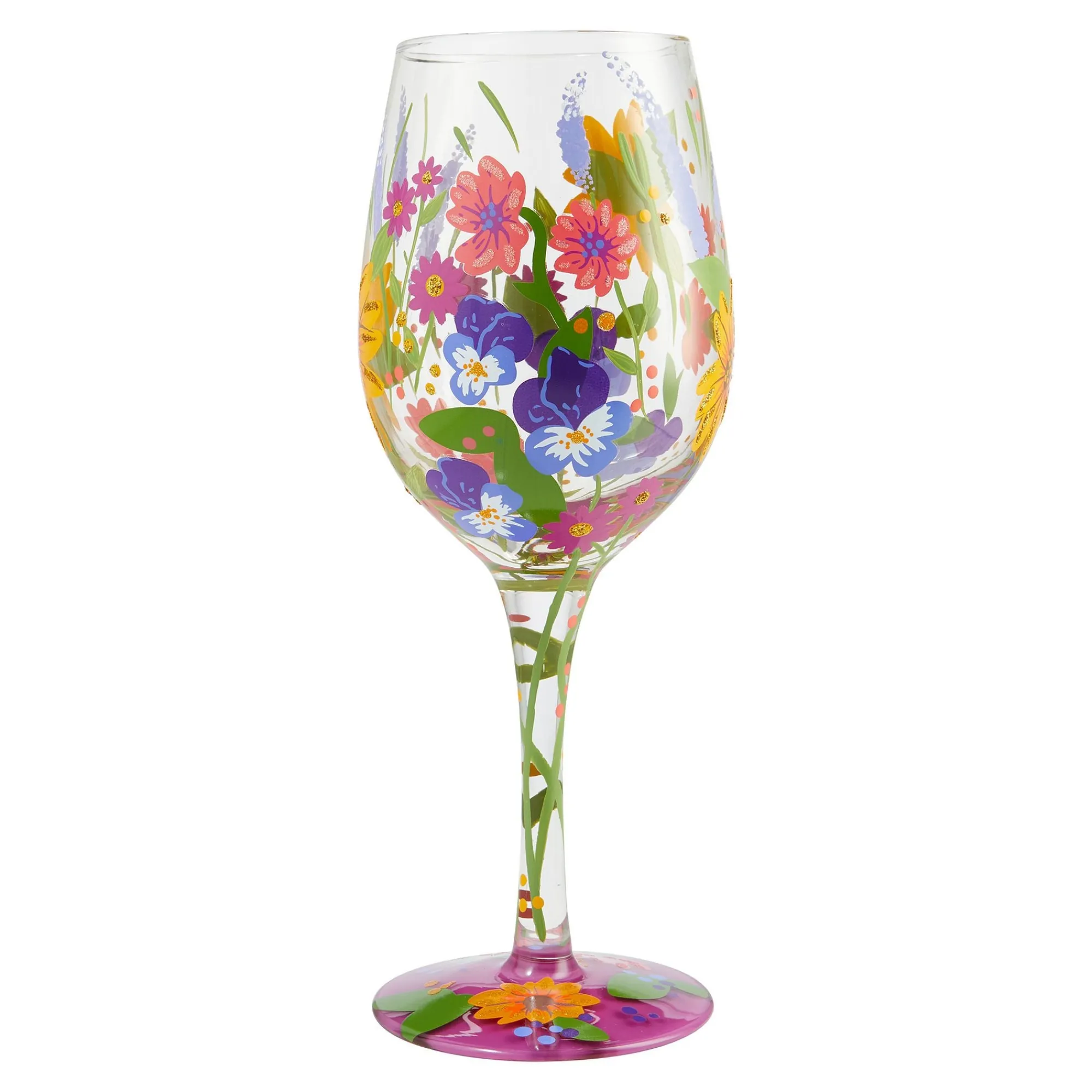 Enesco Gift Drinkware | Wine Glass Wine in the Garden