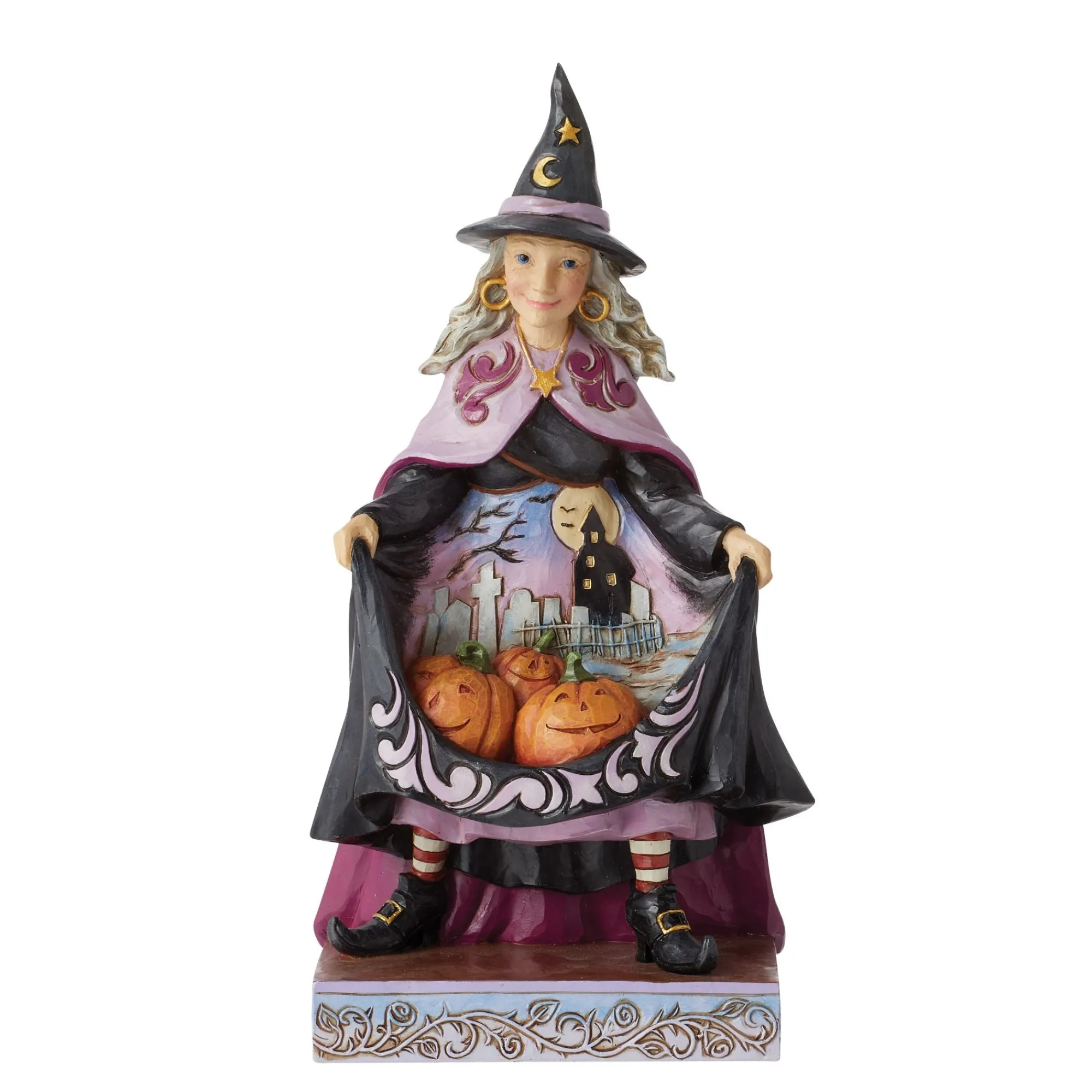 Enesco Gift Figurines | Witch with Pumpkins Skirt Fig