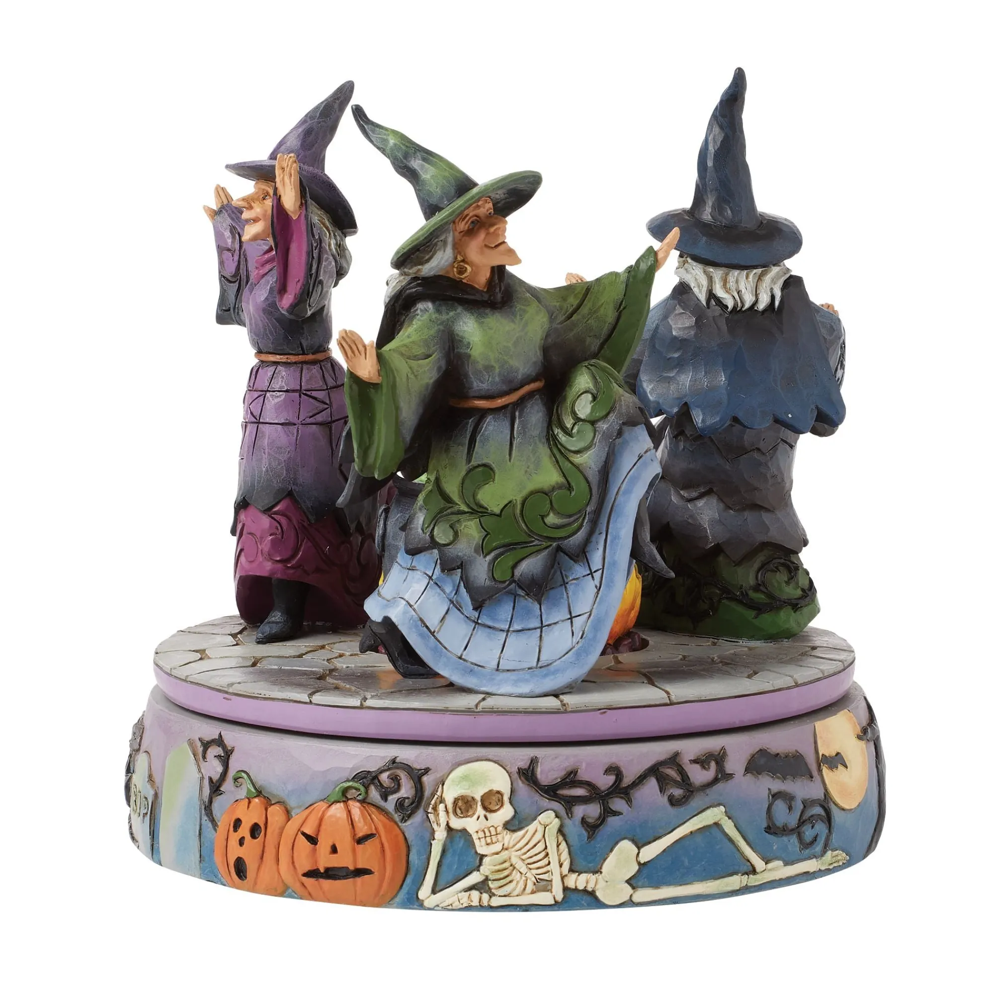 Enesco Gift Figurines | Witches Rotating Cauldron Fig