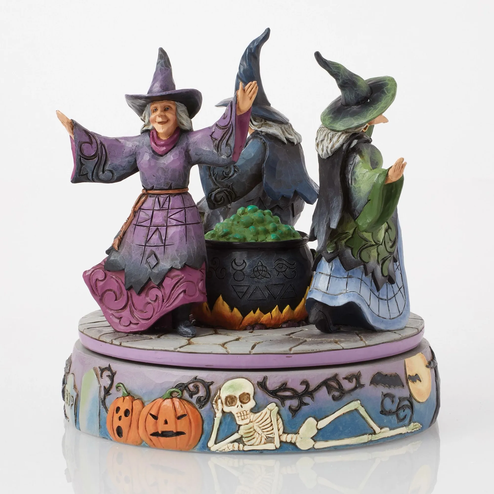 Enesco Gift Figurines | Witches Rotating Cauldron Fig