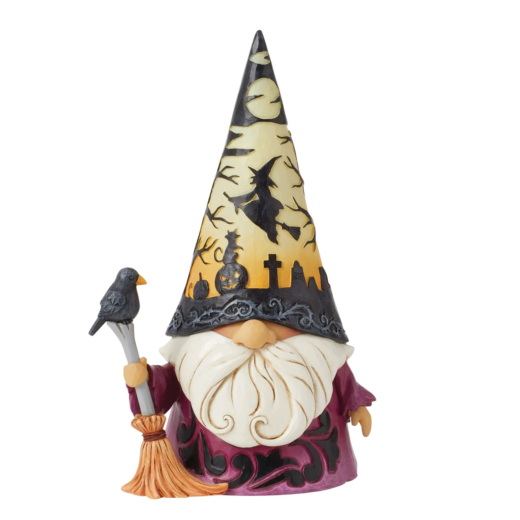 Enesco Gift Figurines | Wizard with LED Scene Hat Fig