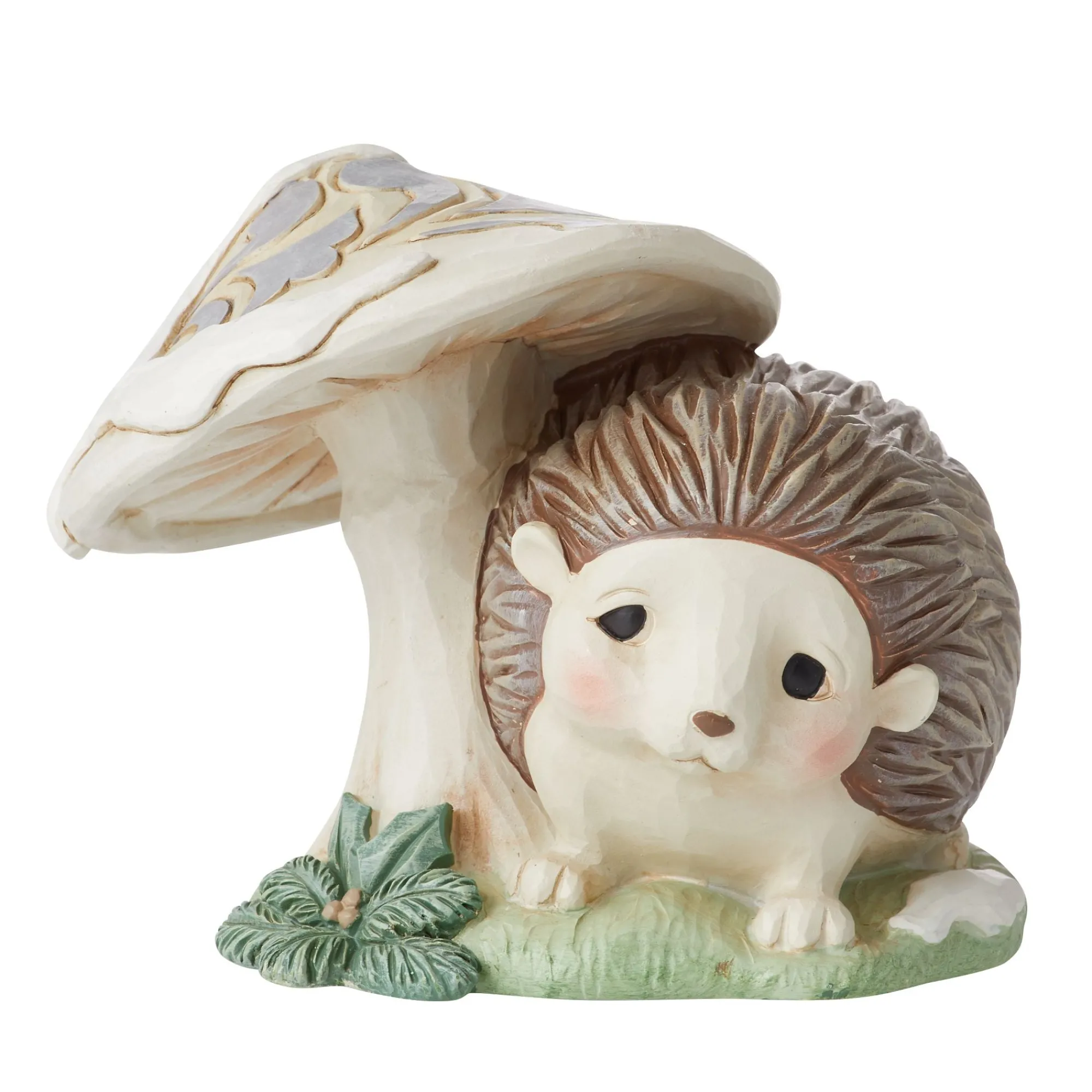 Enesco Gift Figurines | Mushrooms | Woodland Hedgehog by Mushroom